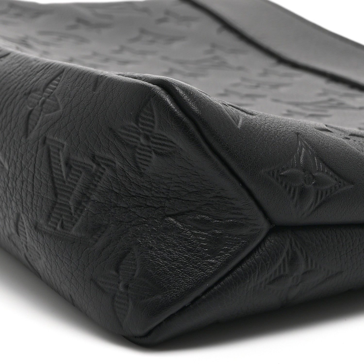 Shadow Calfskin Monogram Pochette Voyage Souple Black