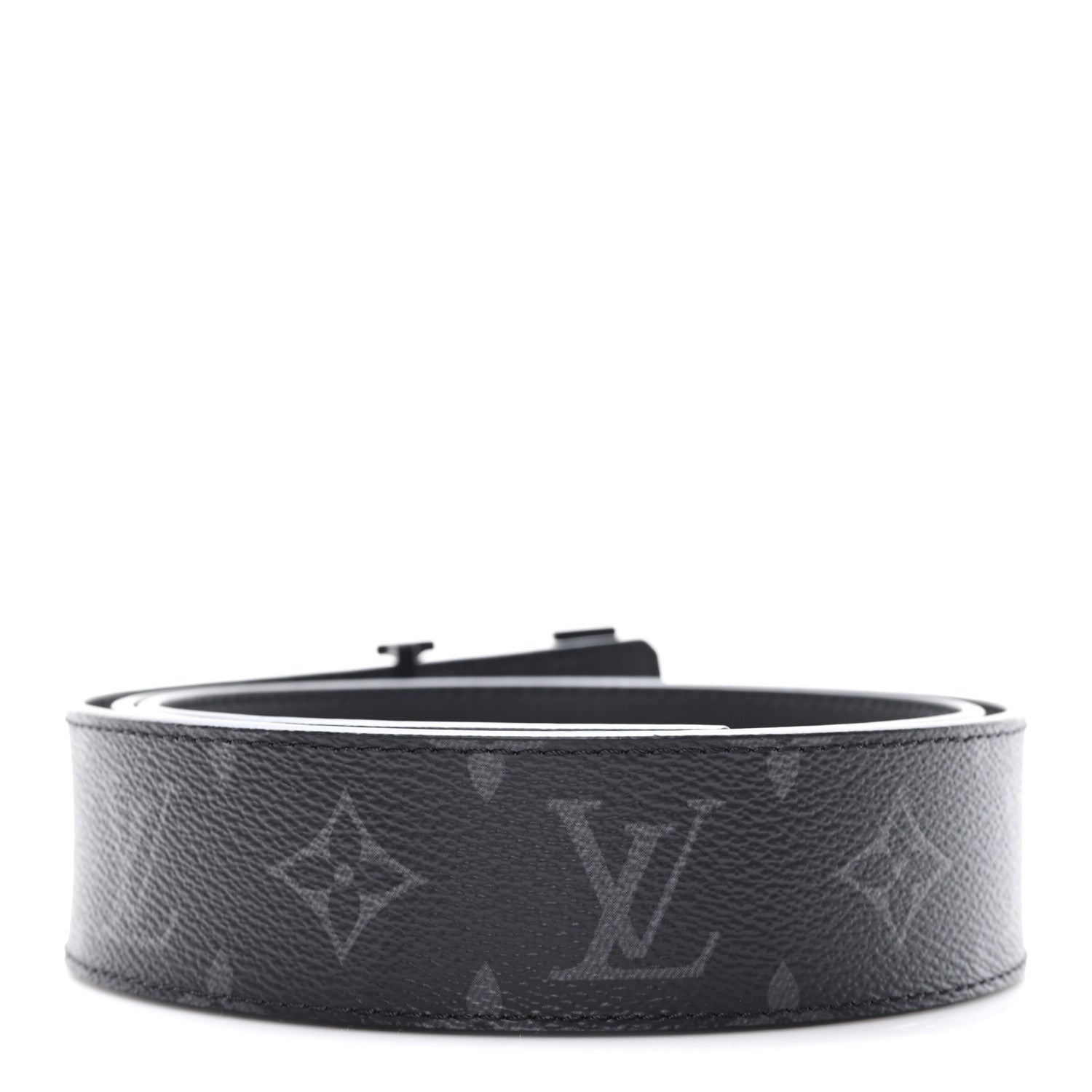 Monogram Eclipse Taigarama 40mm LV Initiales Reversible Belt 95 38 Black