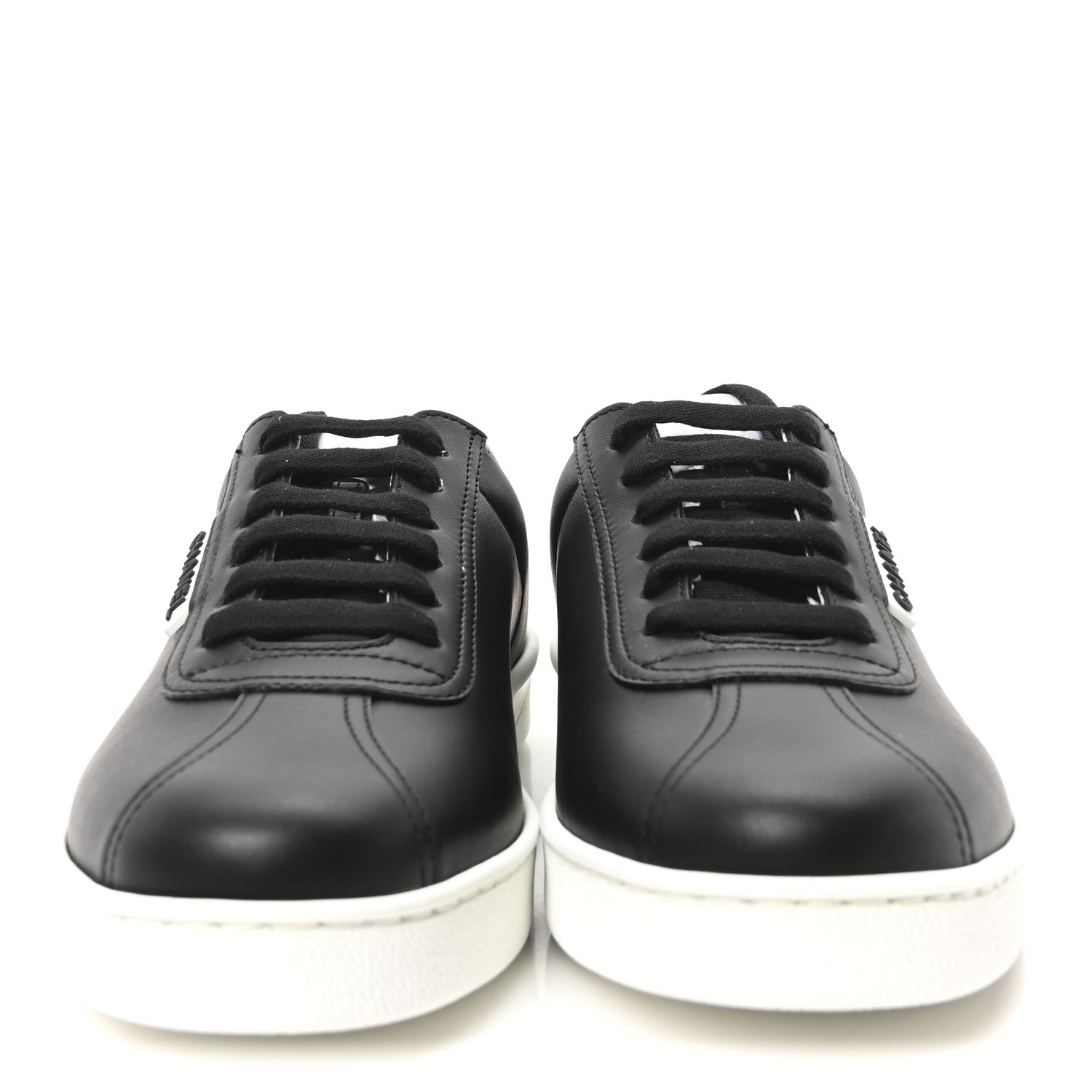 Calfskin CC Uniform Womens Sneakers 36.5 Black