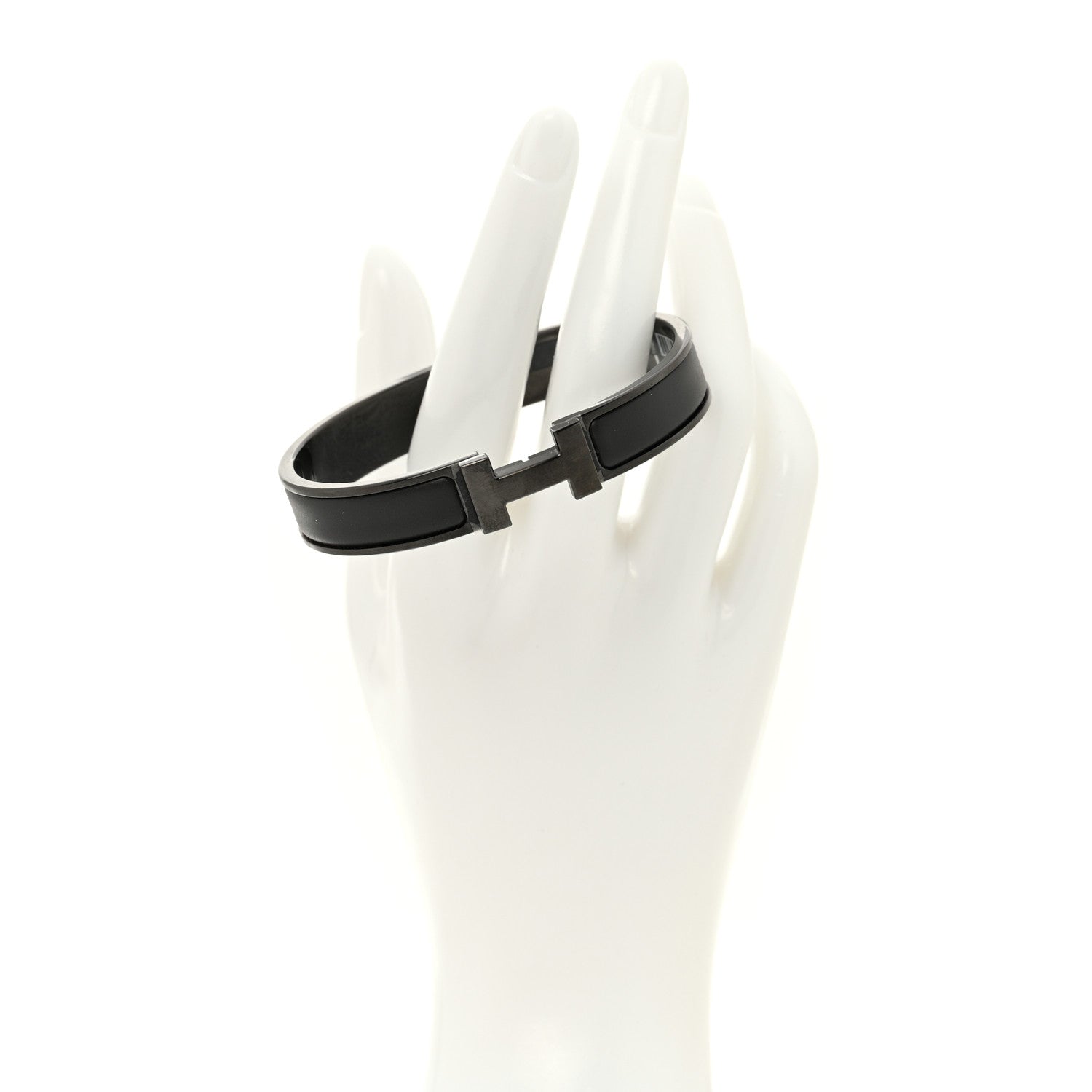 Matte Enamel Narrow Clic Clac HH Bracelet T5 So Black