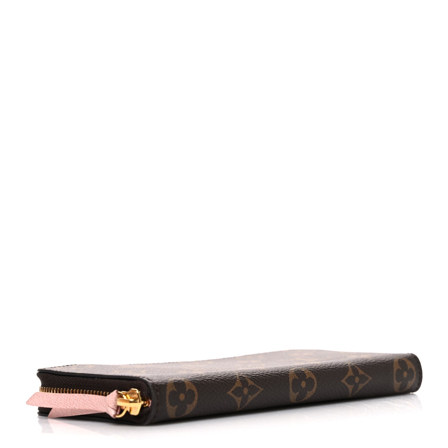 Monogram Clemence Wallet Rose Ballerine