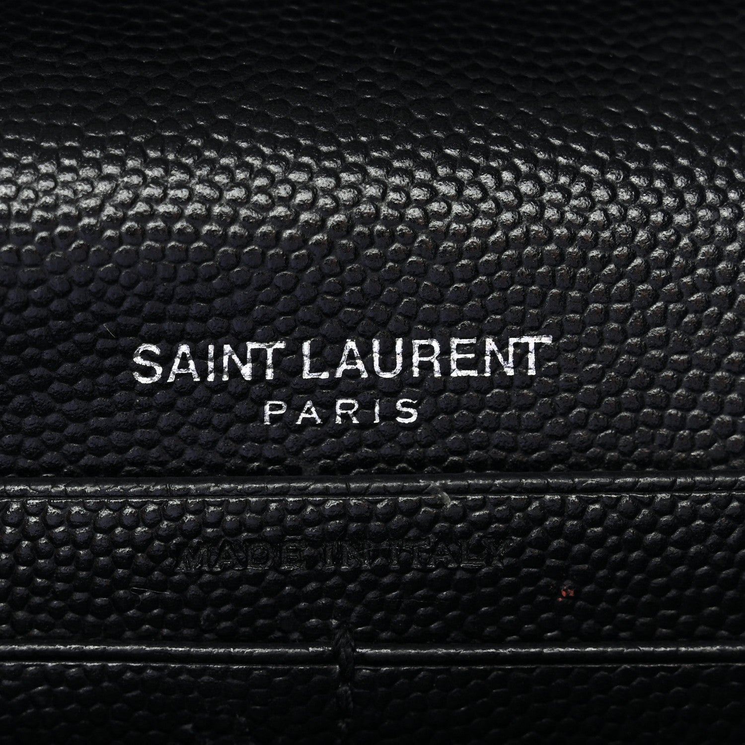 Grain De Poudre Matelasse Chevron Monogram Chain Wallet Black