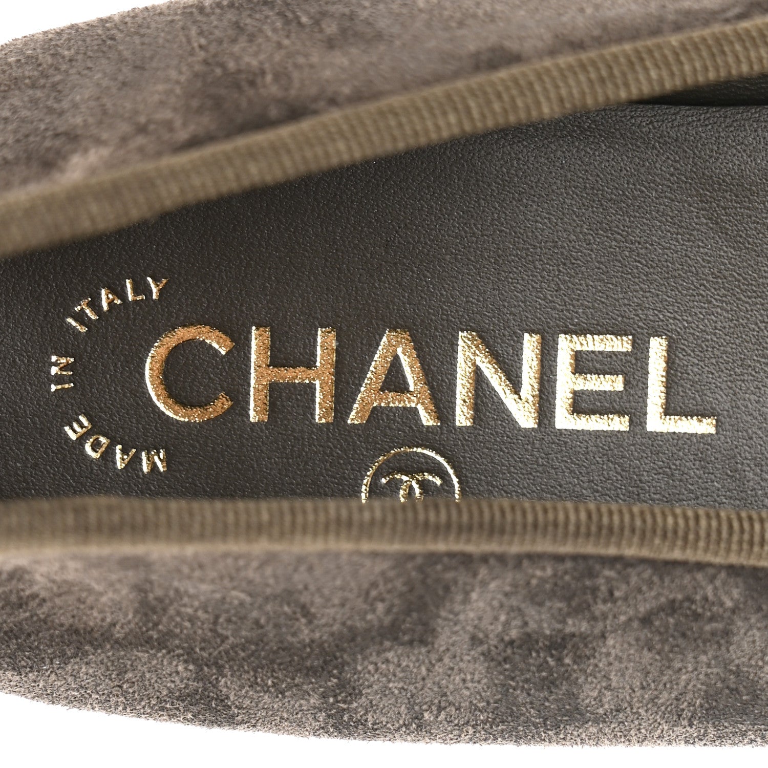 Suede Cap Toe CC Ballerina Flats 41 Grey Green