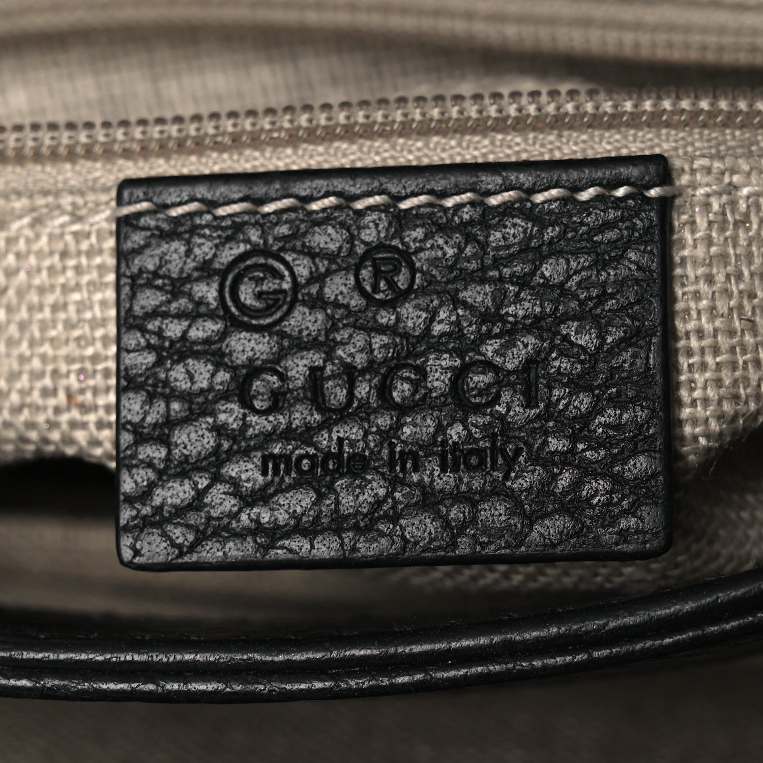 Dollar Calfskin Interlocking G Crossbody Bag Black