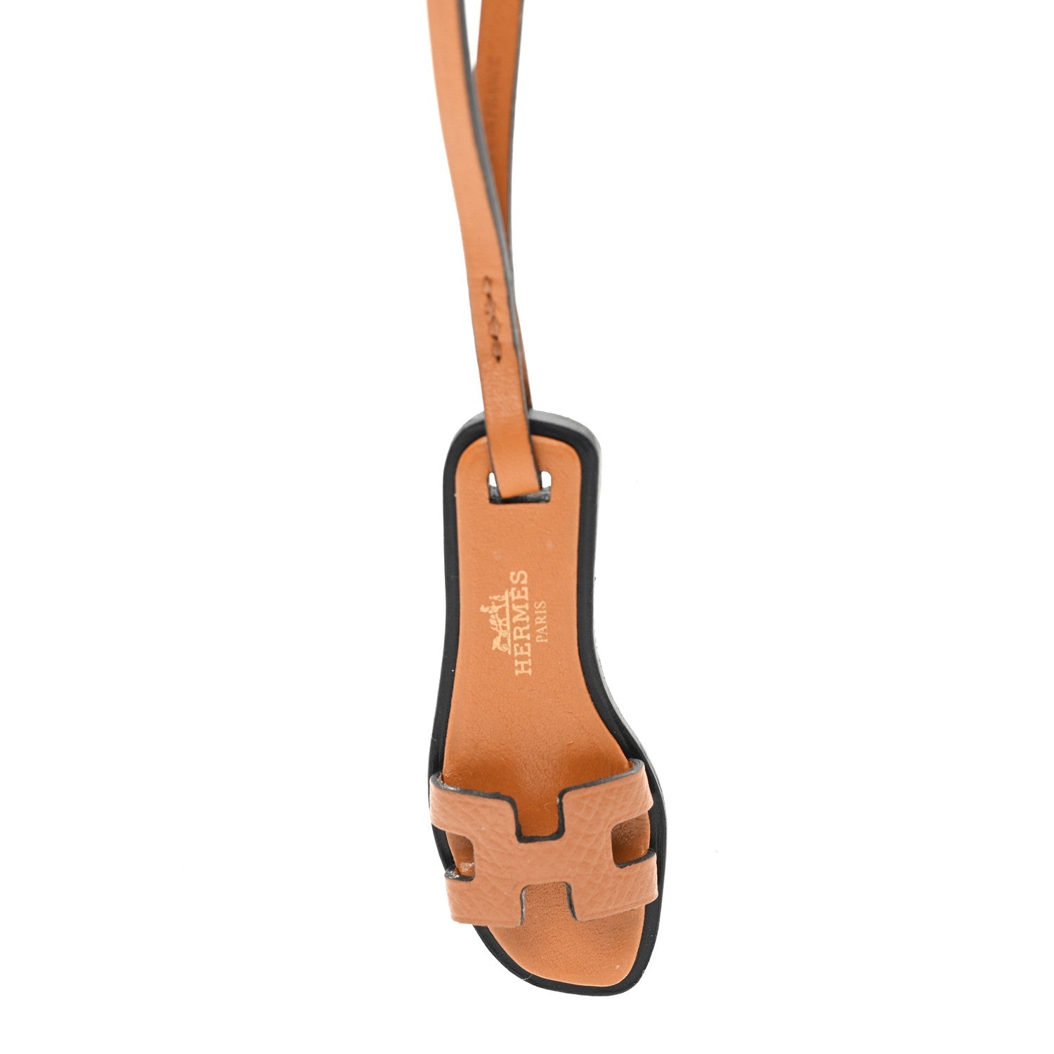 Epsom Butler Calfskin Hunter Oran Nano Bag Charm Gold