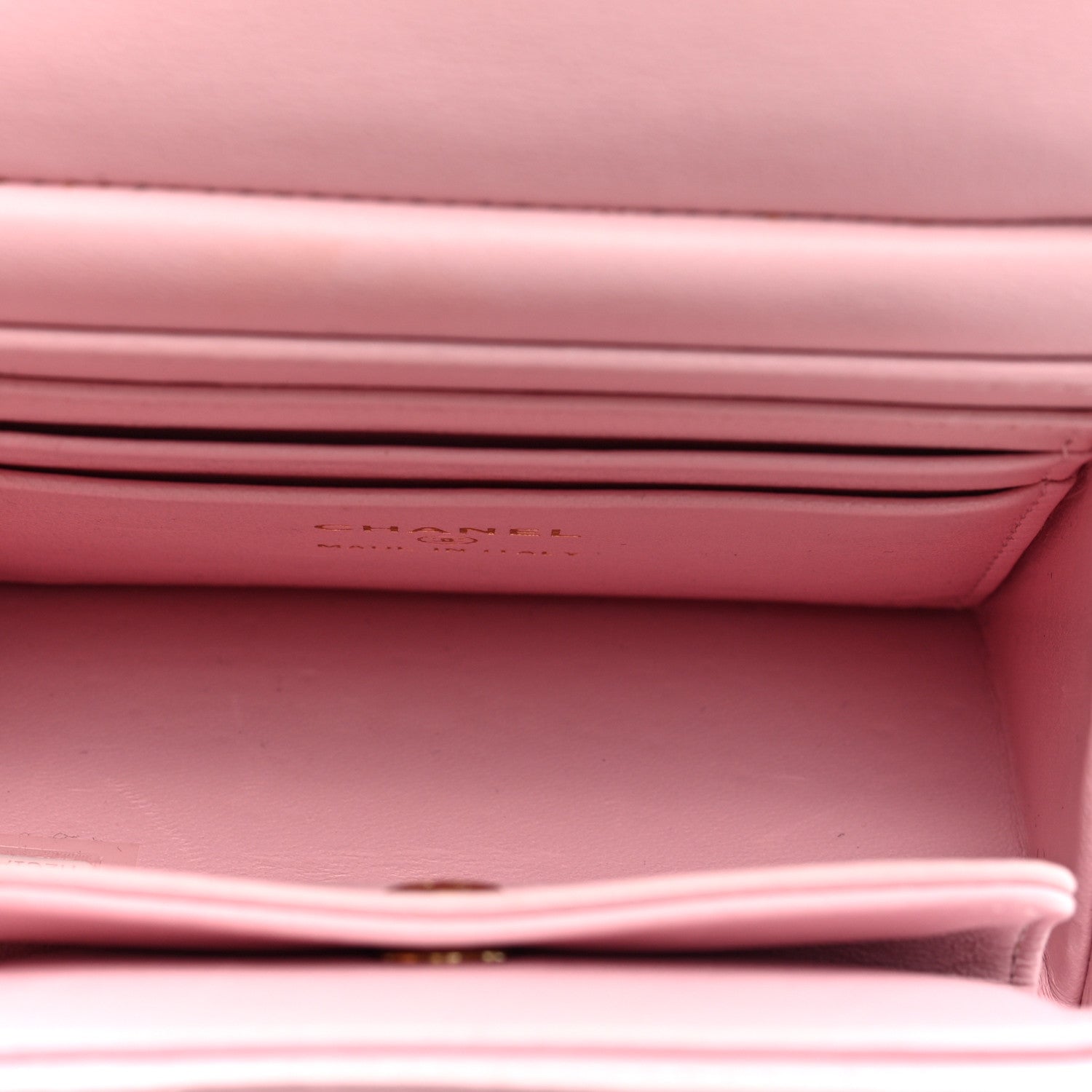 Lambskin Quilted Pearl Pyramid Clutch With Chain Pink