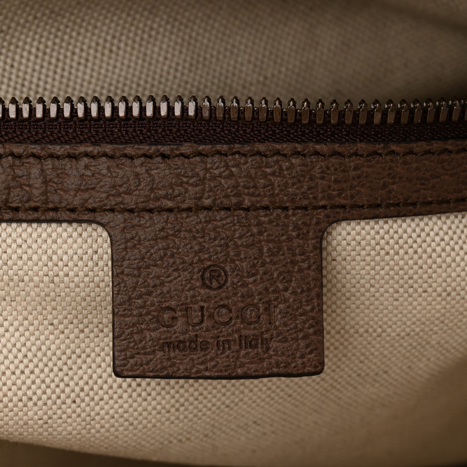 GG Supreme Monogram Web Medium Ophidia Messenger Bag Brown
