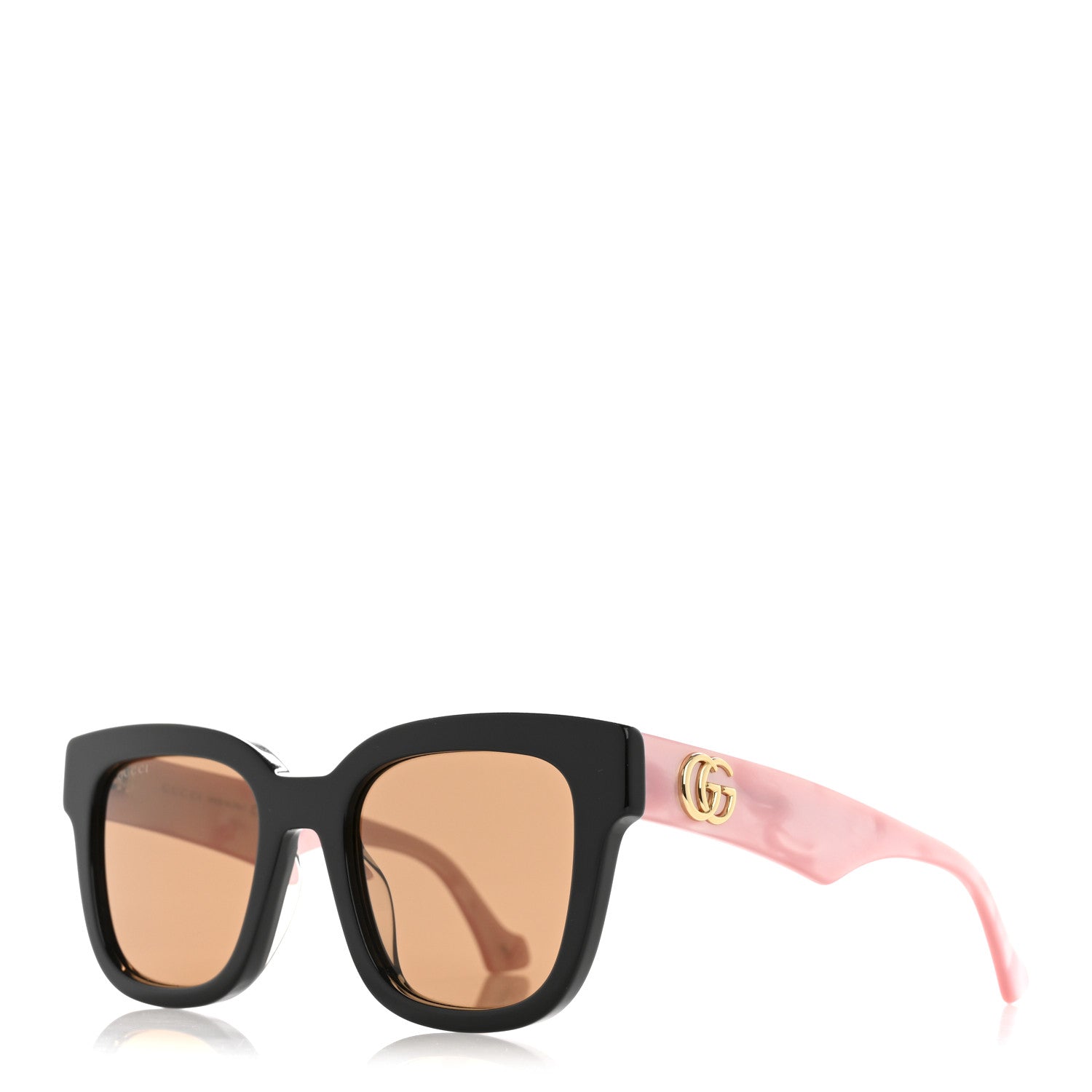 Rectangle 52mm Frame Sunglasses GG0998/S Black Pink