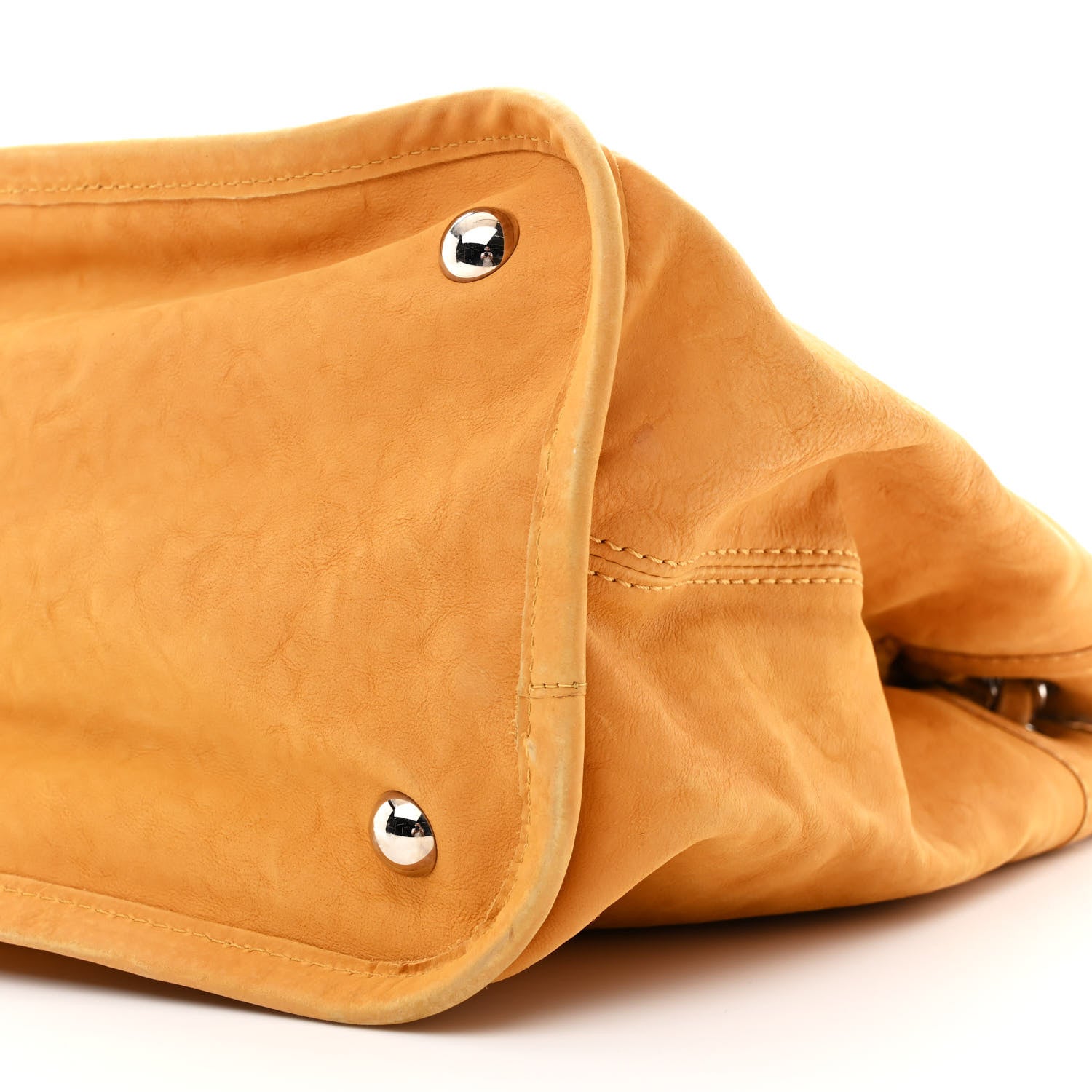 Ultra Soft Suede Calfskin Natural Beauty Tote Yellow