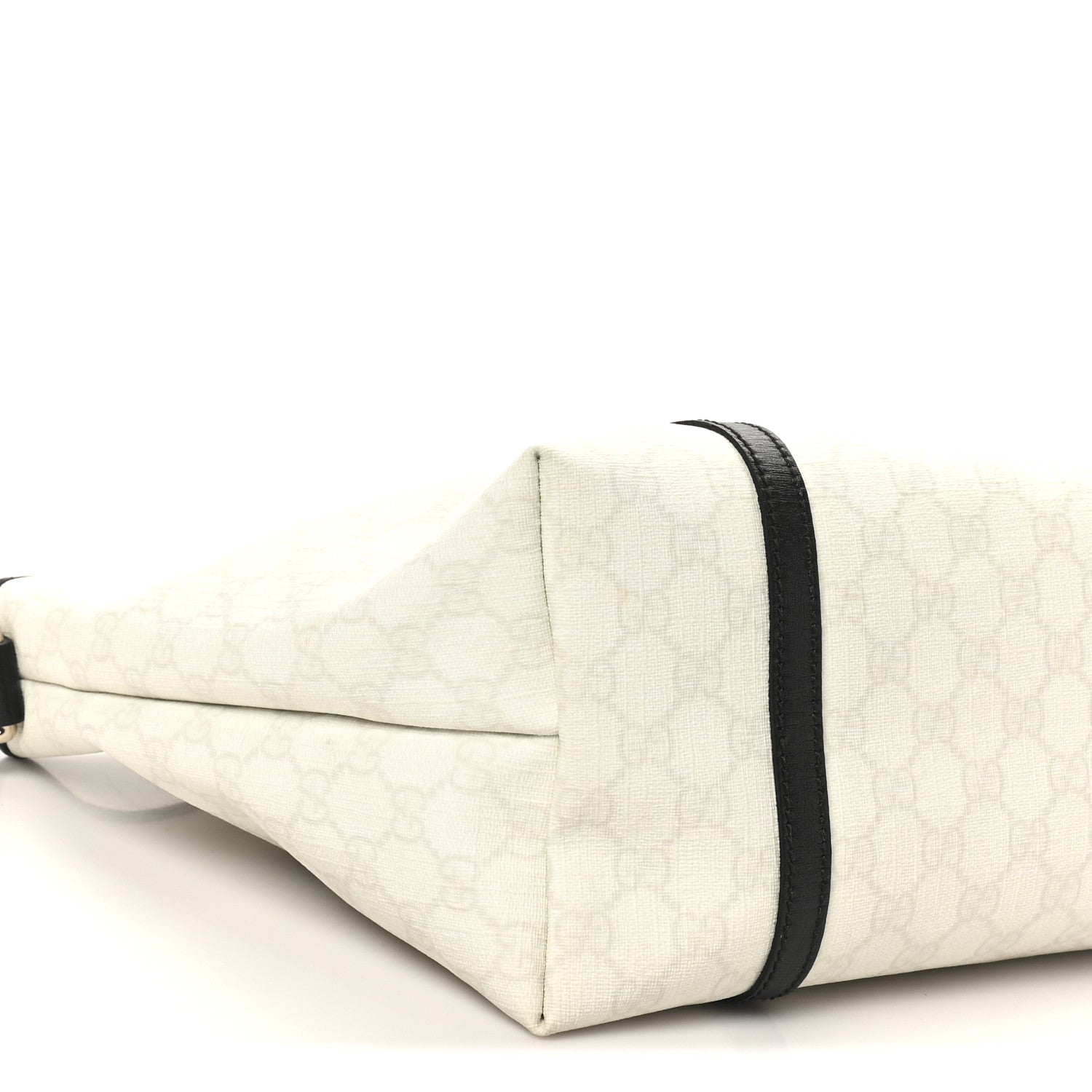 GG Plus Monogram Medium Joy Tote White Black