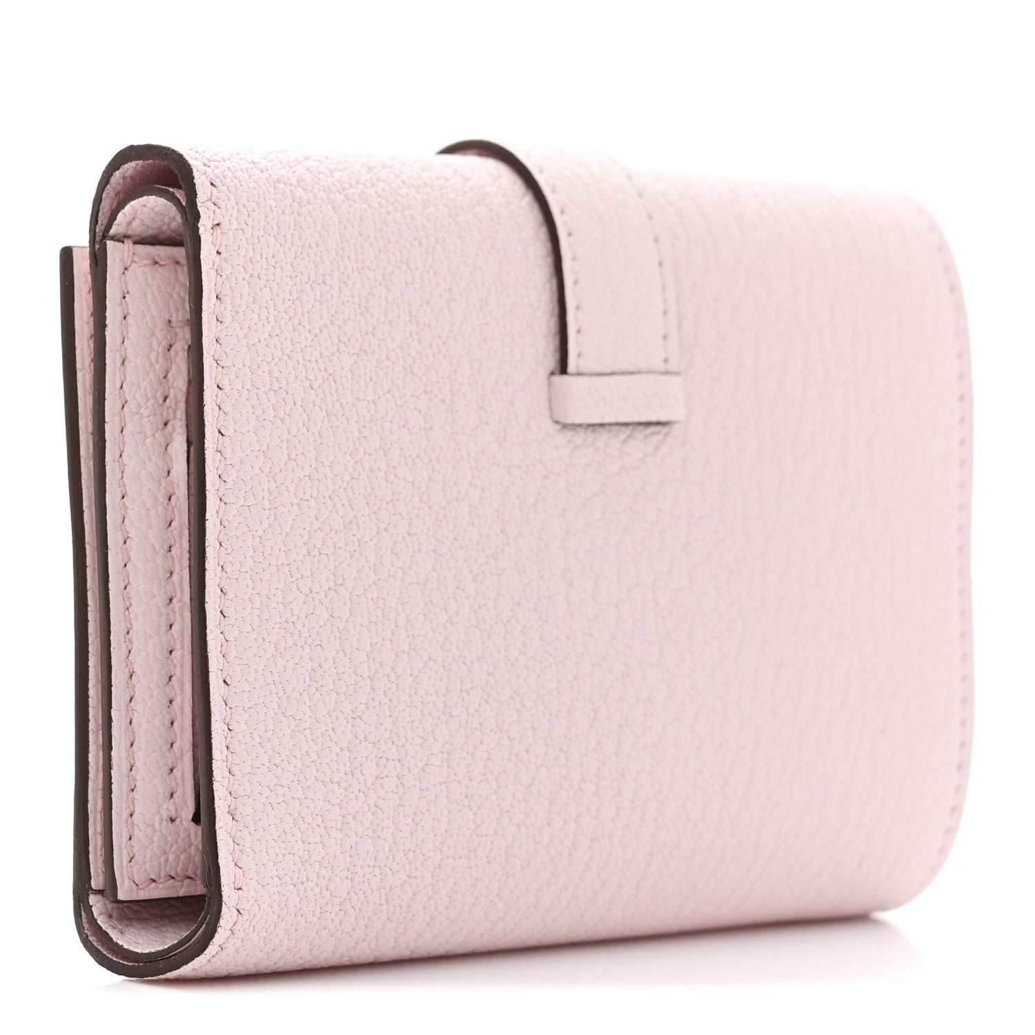 Chevre Mysore Tri-Fold Compact Bearn Wallet Rose Darling