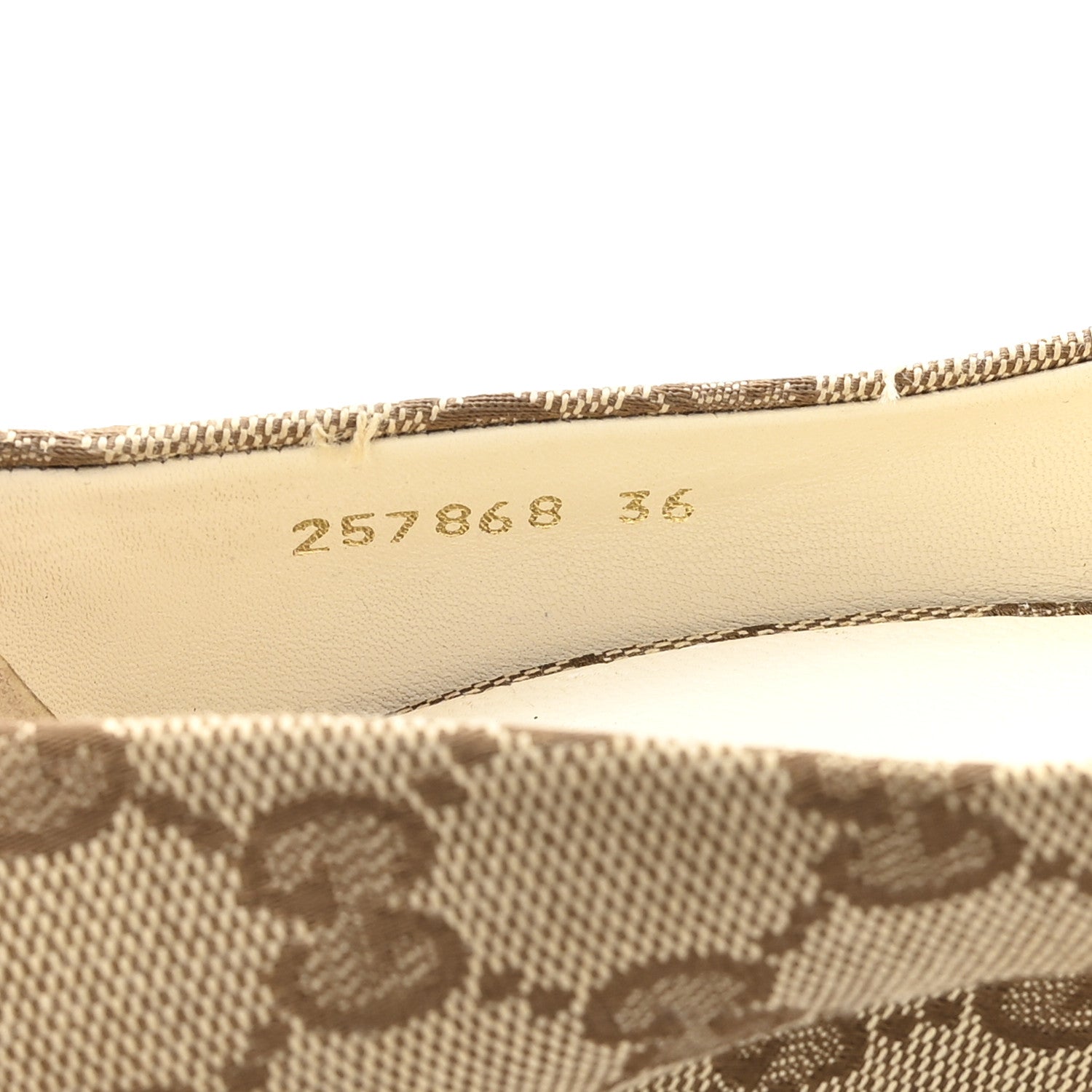 Monogram Horsebit Open Toe Espadrille Wedges 36 Beige
