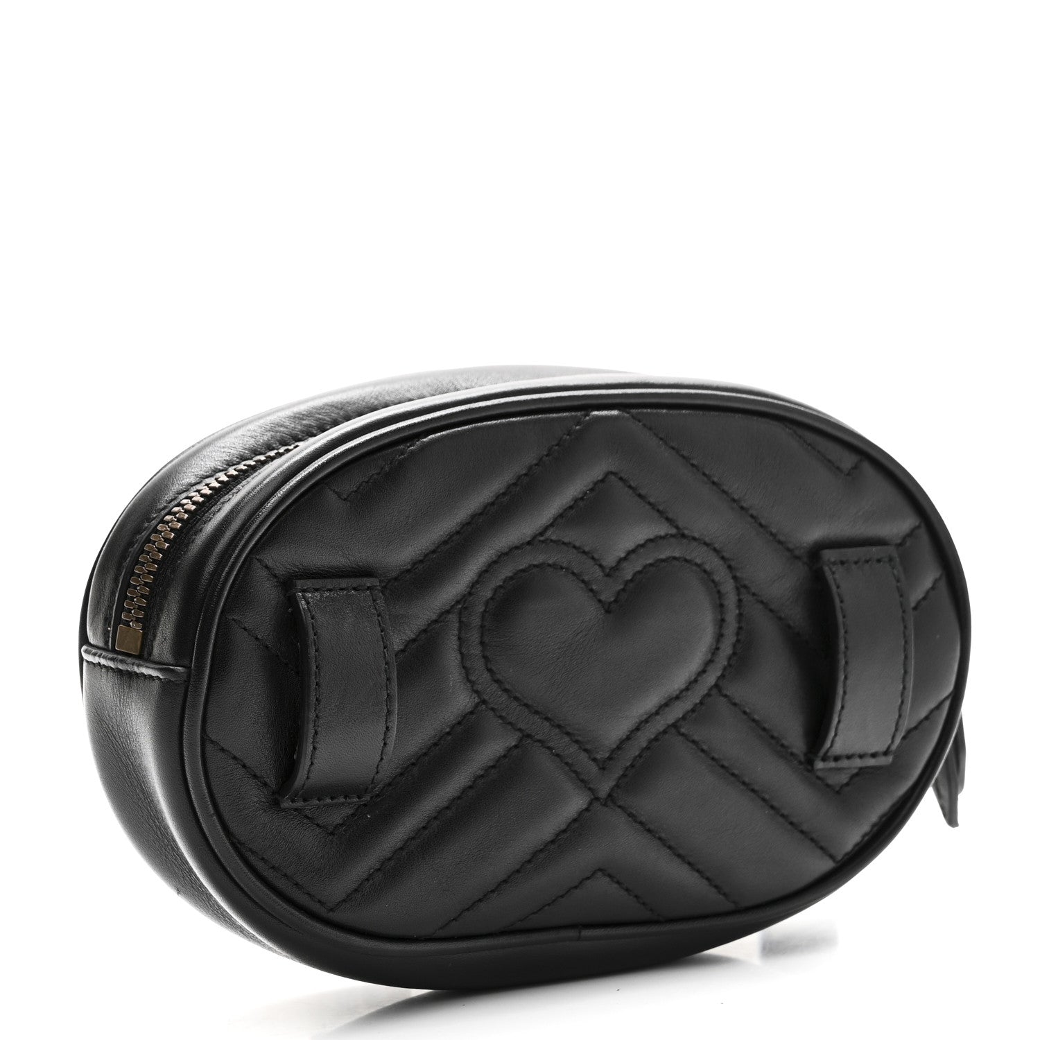 Calfskin Matelasse GG Marmont Belt Bag Black