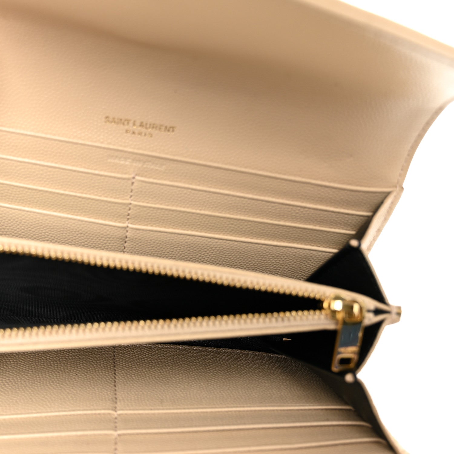 Grain De Poudre Matelasse Chevron Monogram Flap Wallet Dark Beige