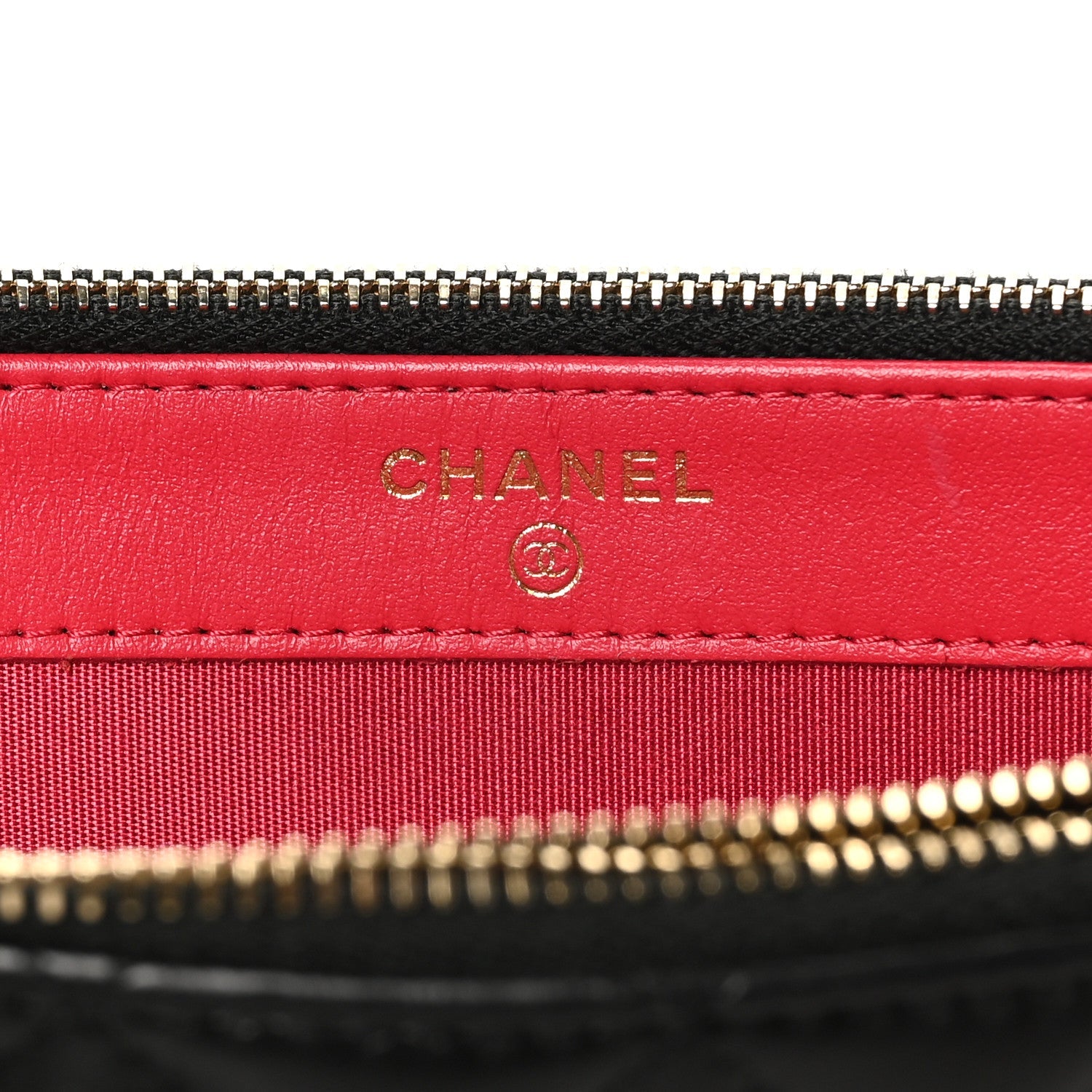 Lambskin Quilted Small Clutch With Chain Black