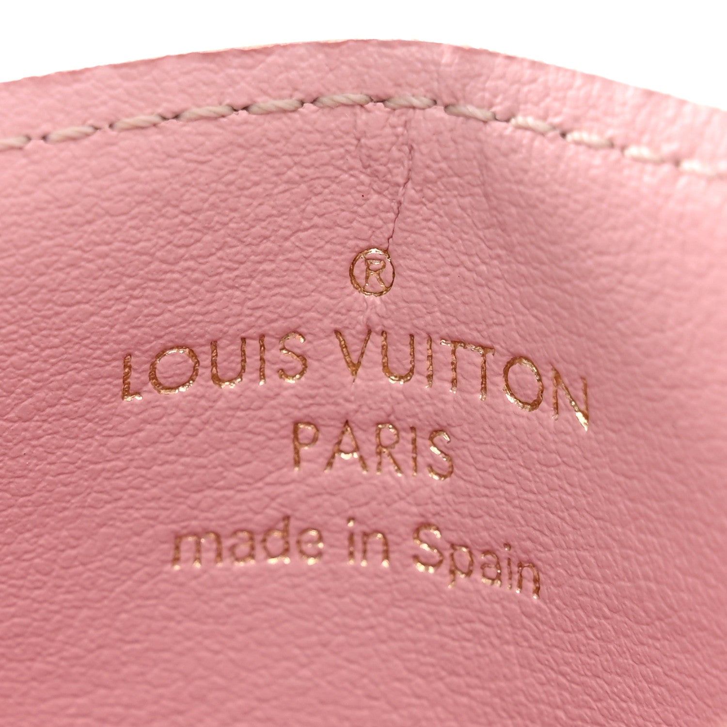 Damier Ebene Caissa Card Holder Rose Ballerine