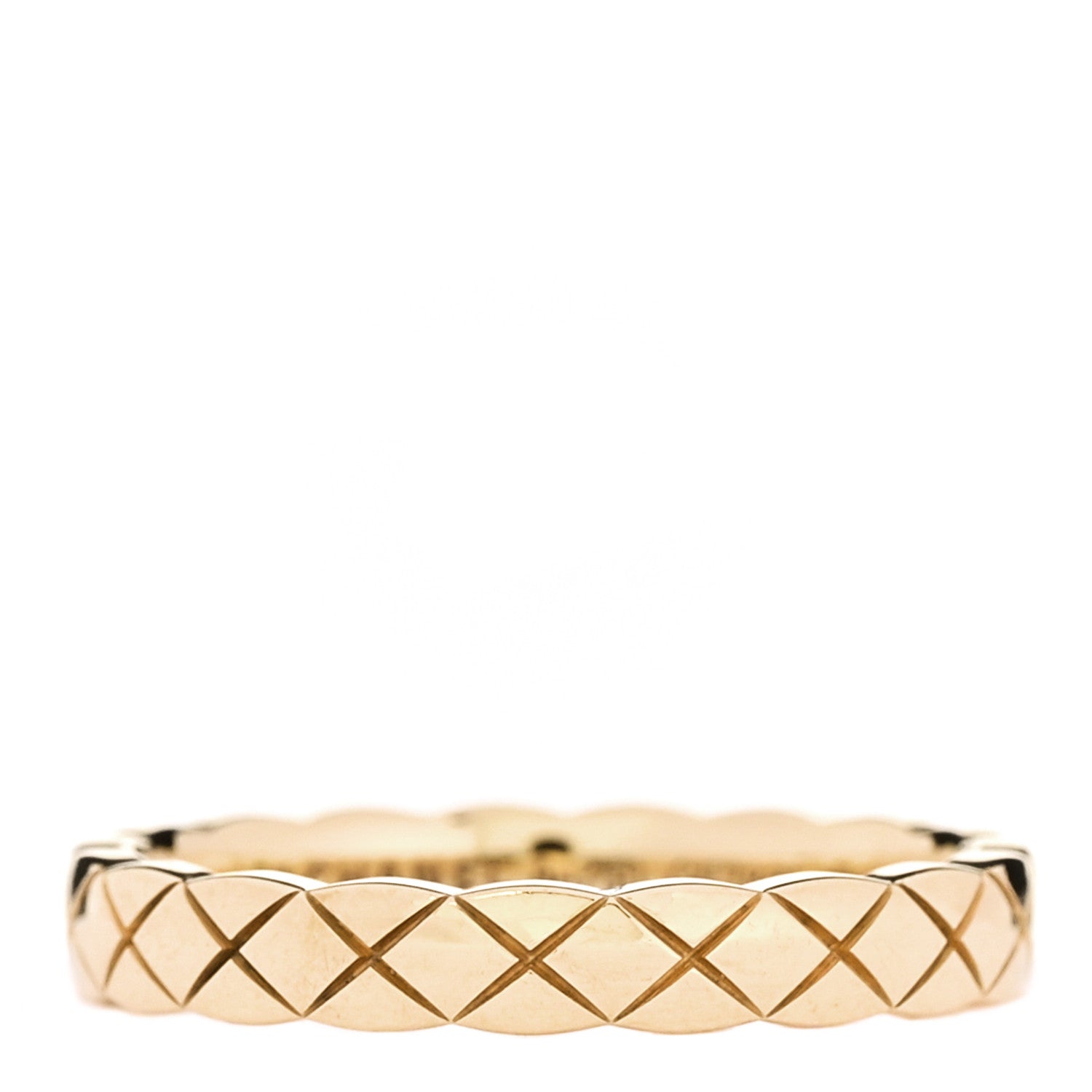 18K Yellow Gold Mini Coco Crush Ring 55 7.25