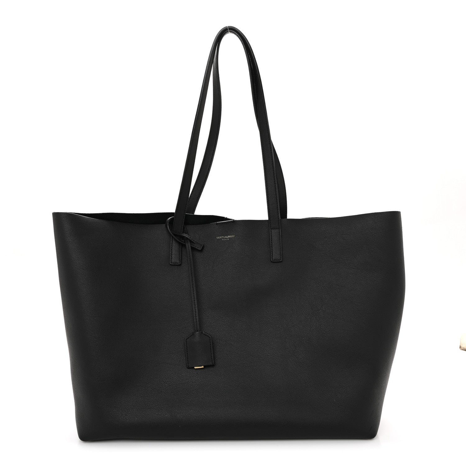 Calfskin Large Shopping Tote Black