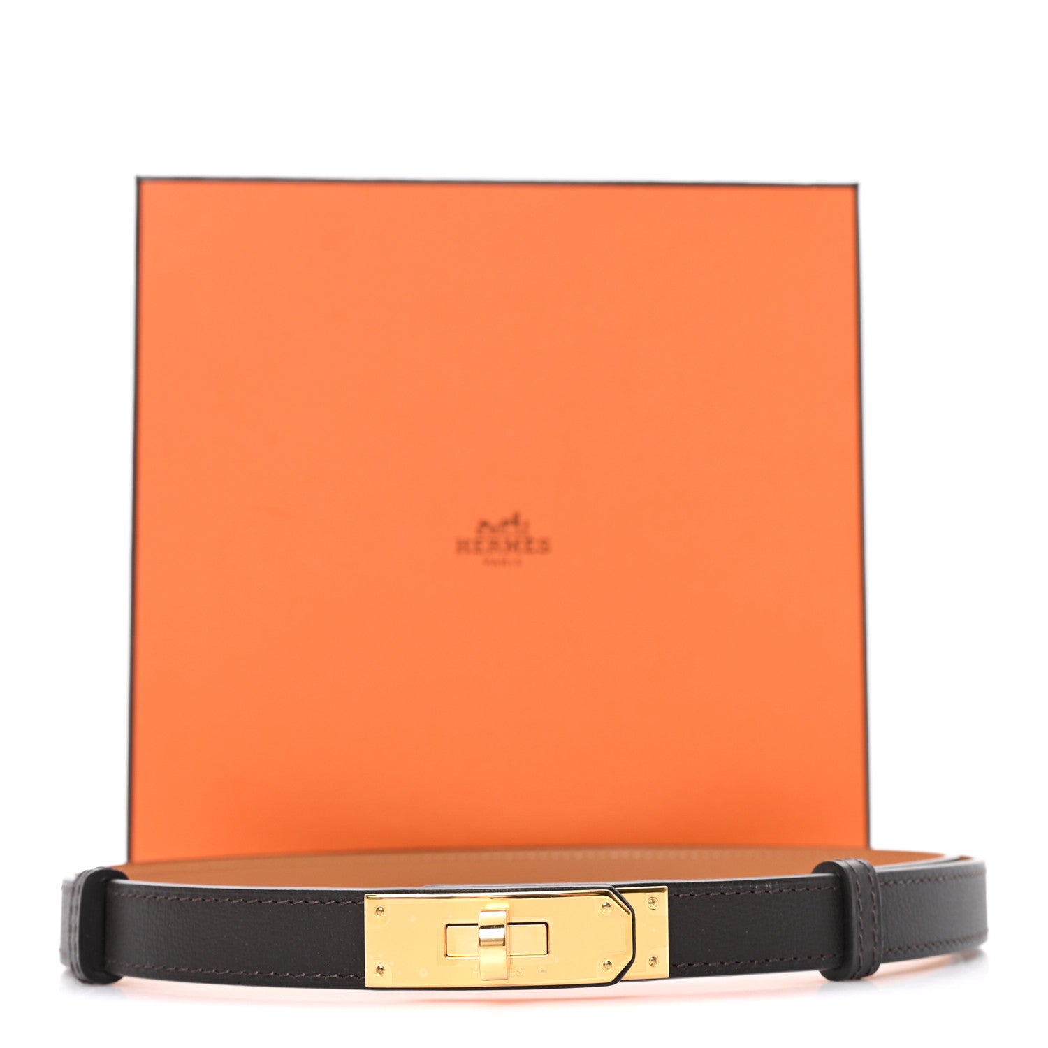 Odyssee Calfskin Kelly Belt Macassar