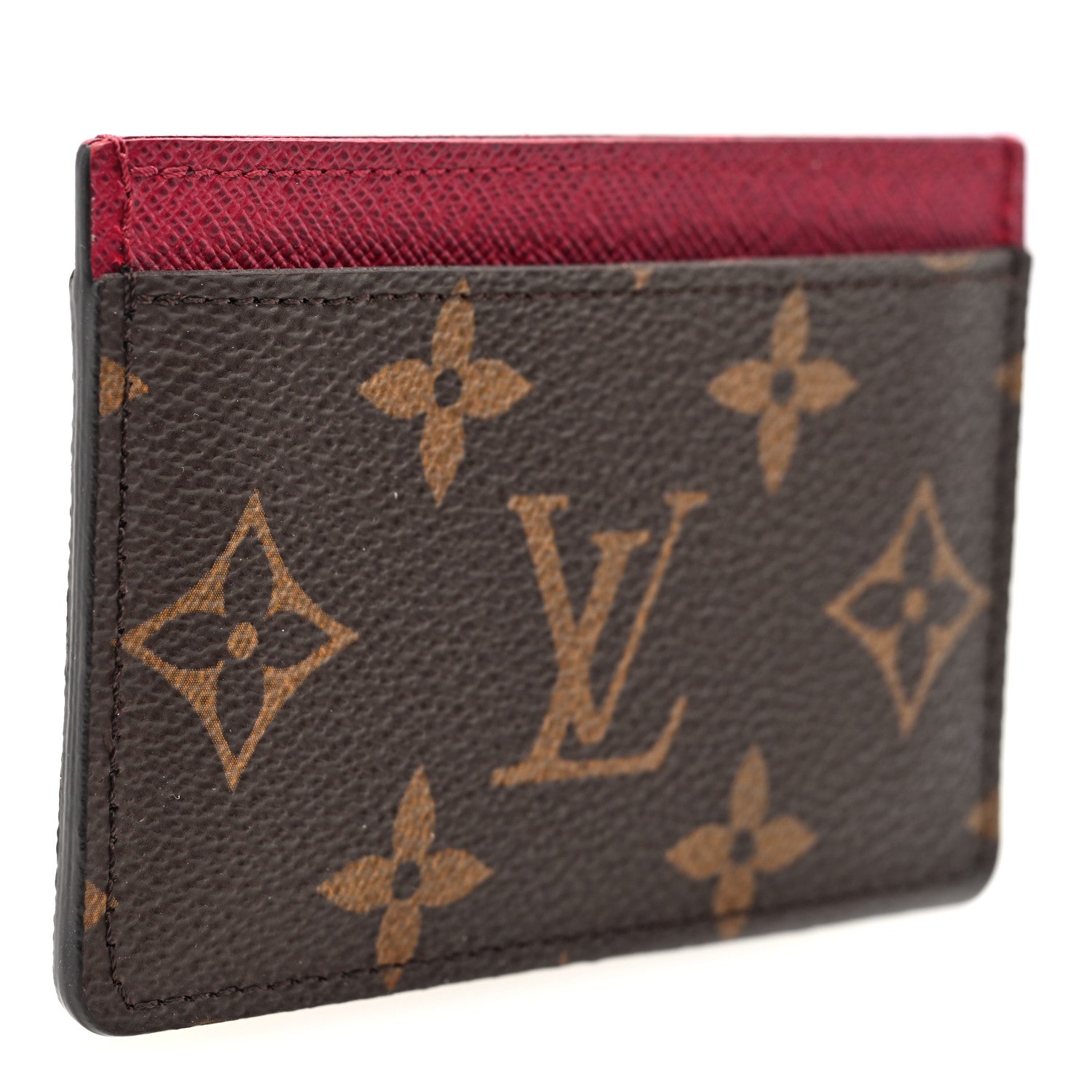 Monogram Card Holder Fuchsia