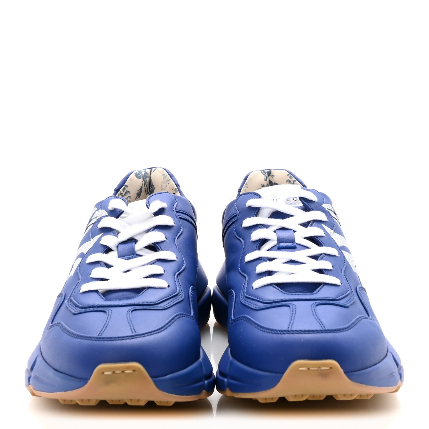 X MLB Calfskin NY Yankees Mens Rhyton Sneakers 8 Electric Blue