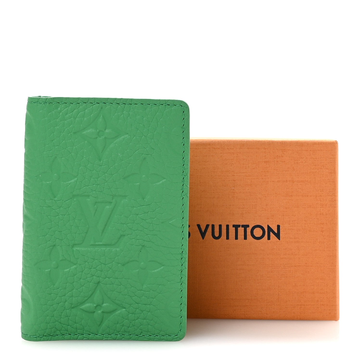 Taurillon Monogram Pocket Organizer Bamboo Green