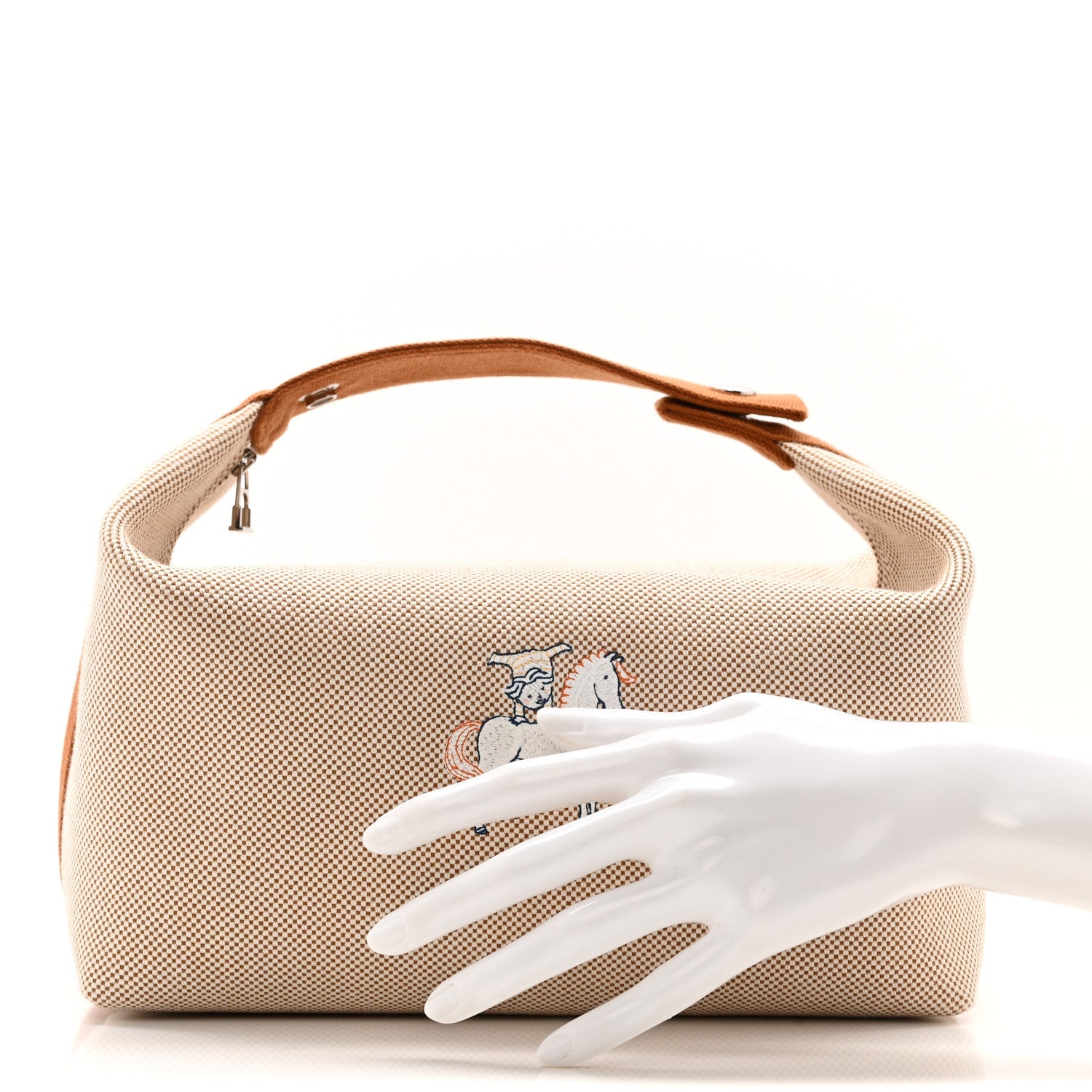 Canvas Large Bride-A-Brac Cabriole Case Biscuit