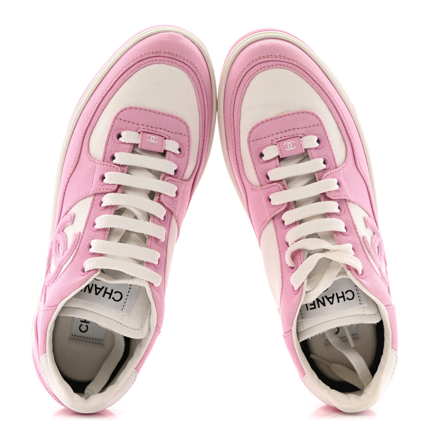 Cotton Sneakers 38 Pink White