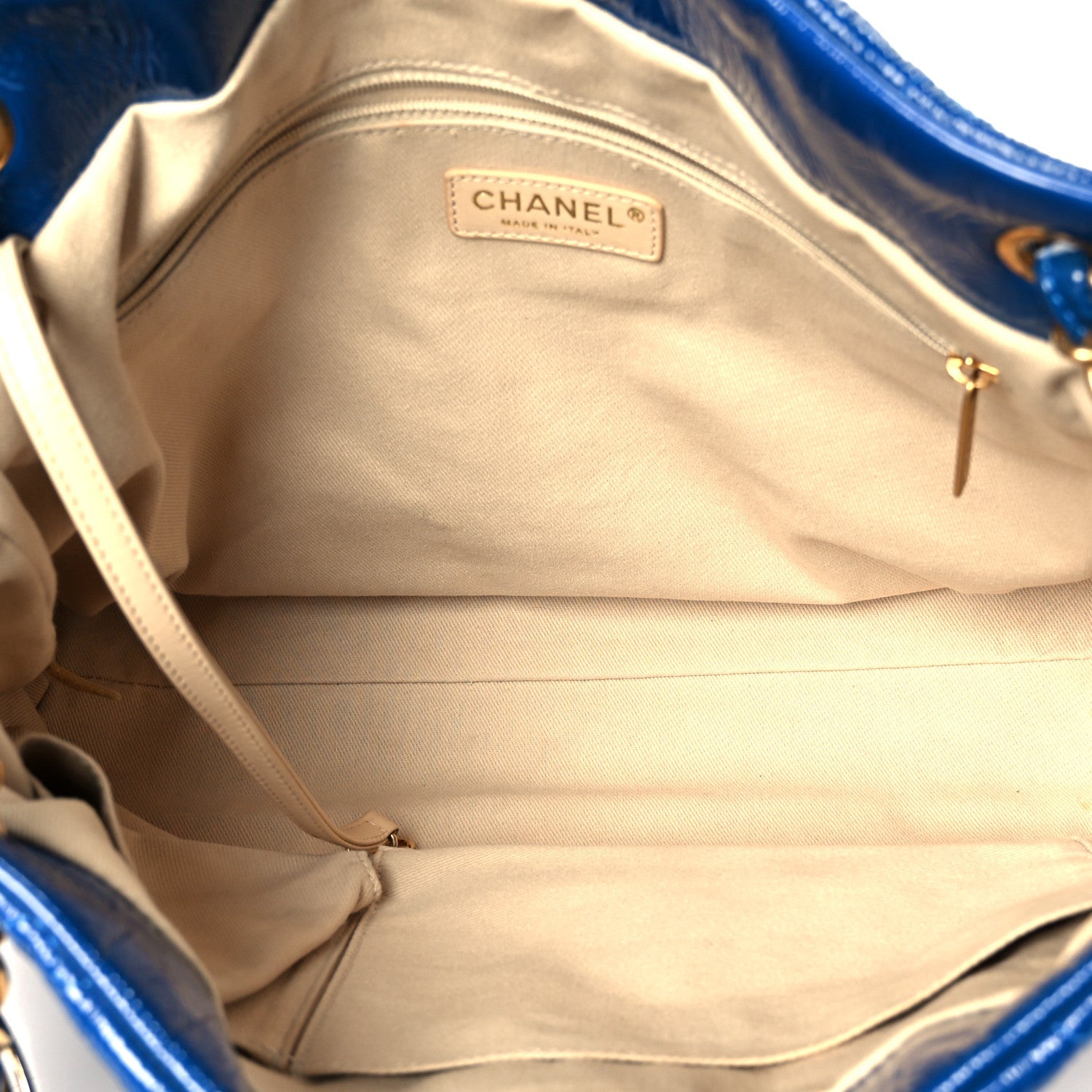 Patent Puzzle Tote Electric Blue