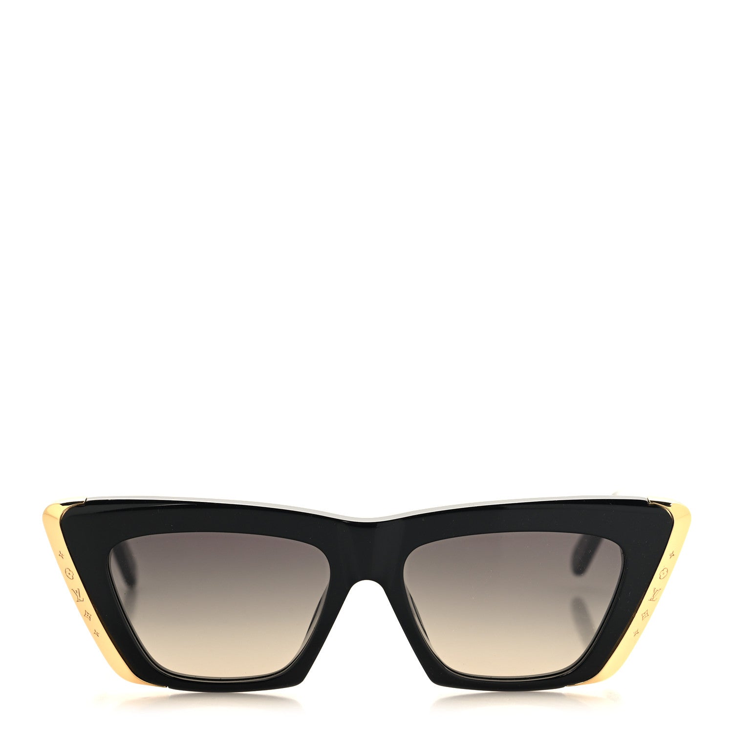 Acetate LV Moon Cat Eye Sunglasses Z1655E Black