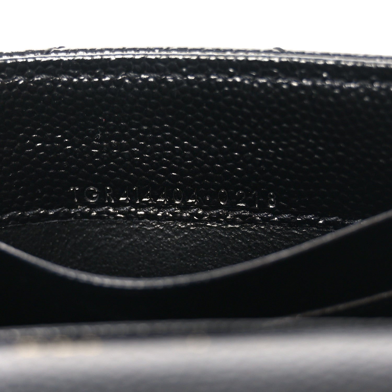 Grain De Poudre Matelasse Chevron Small Monogram Envelope Wallet Black