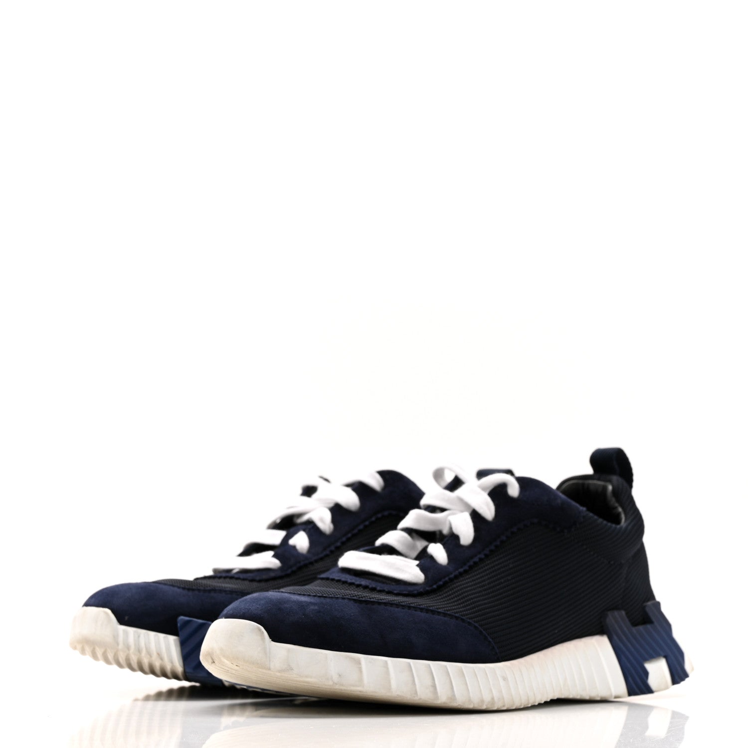 Air Mesh Suede Goatskin Bouncing Sneakers 39 Bleu Ocean