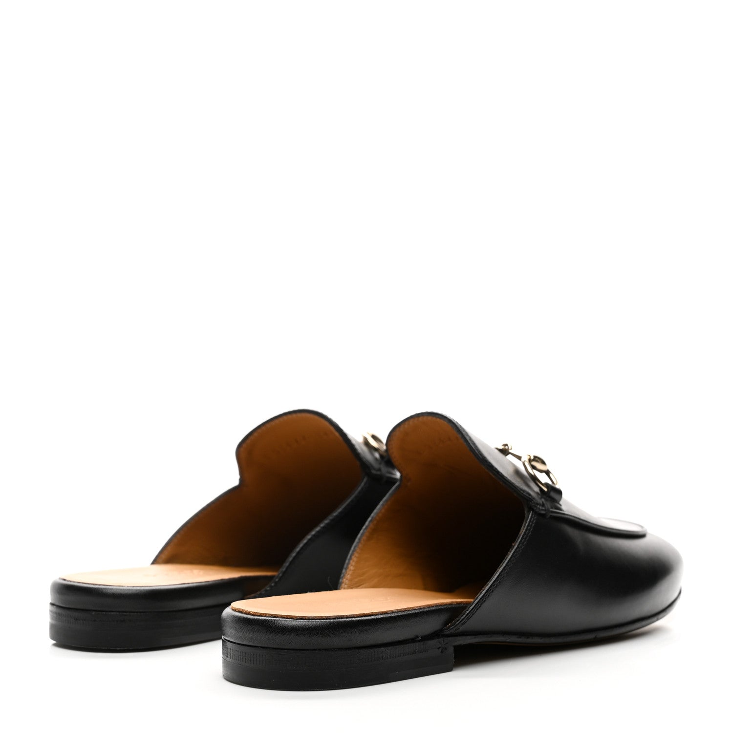Calfskin Womens Princetown Slippers 36 Black