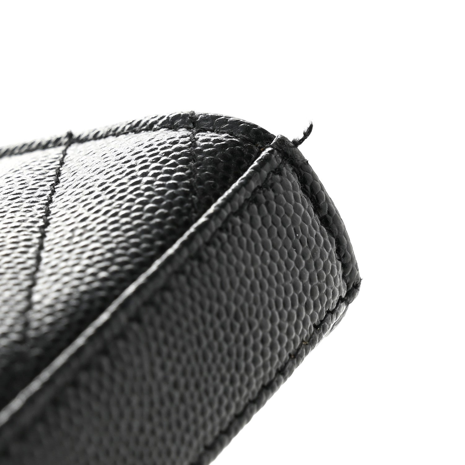 Grain De Poudre Matelasse Chevron Monogram Chain Wallet Black
