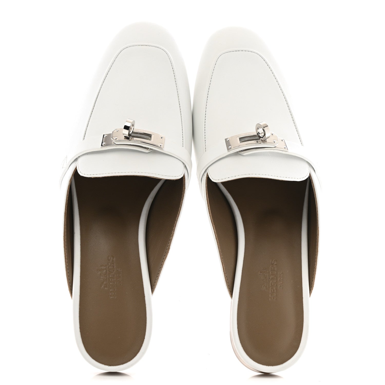 Calfskin Oz Mules 37.5 White
