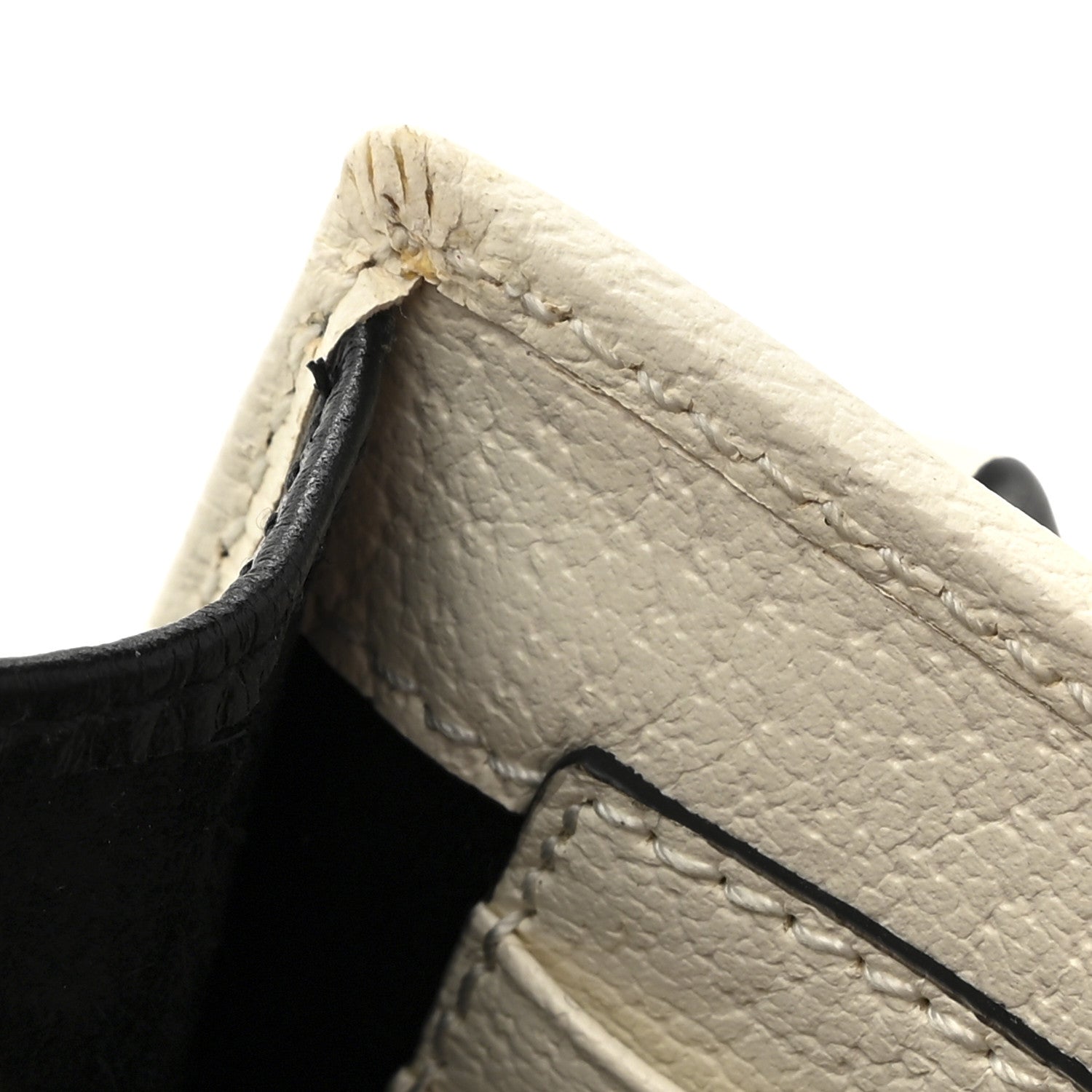 X ADIDAS Textured Dollar Calfskin Trefoil Embossed Phone Crossbody Bag Black Off White