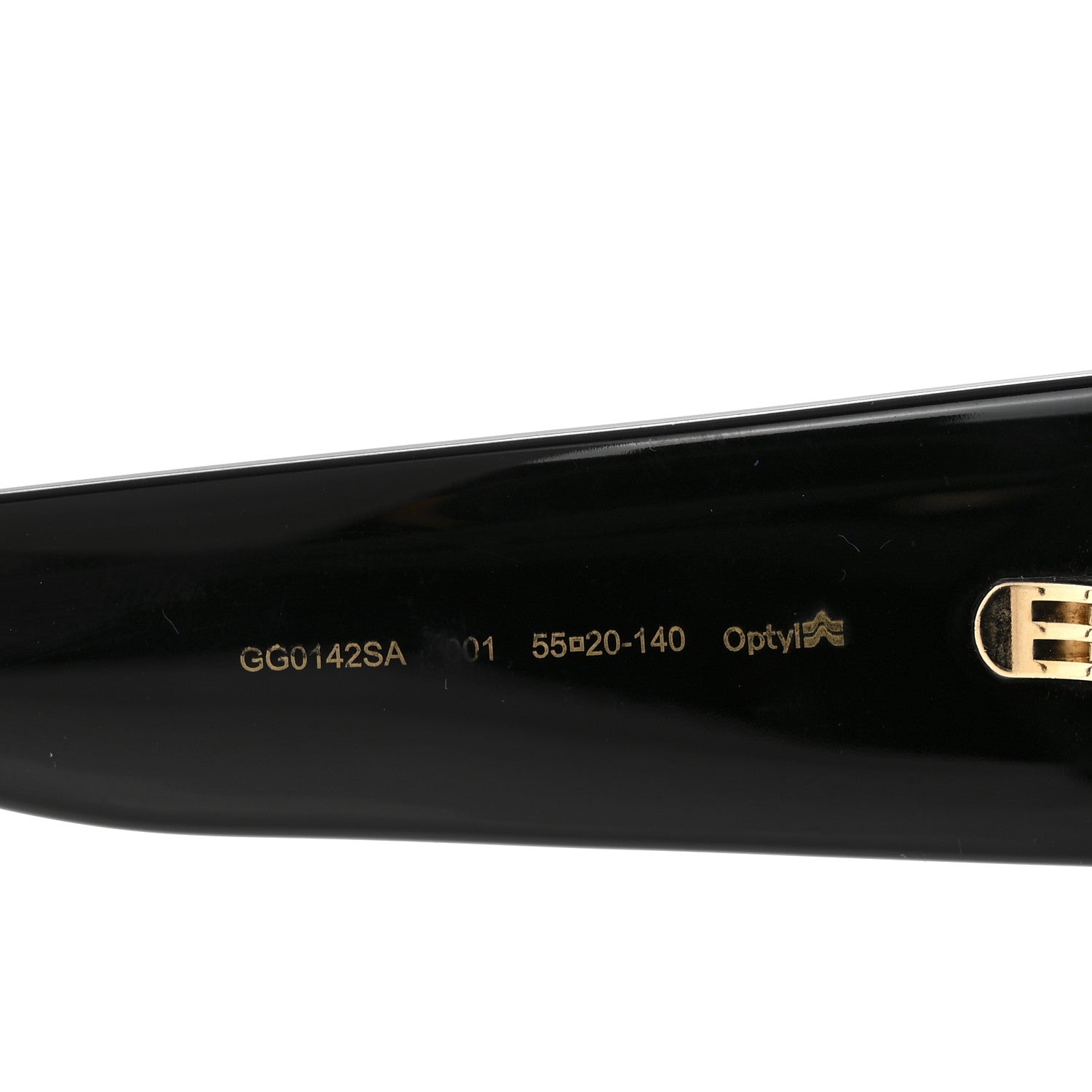 Acetate Square Frame Sunglasses GG0142SA Black