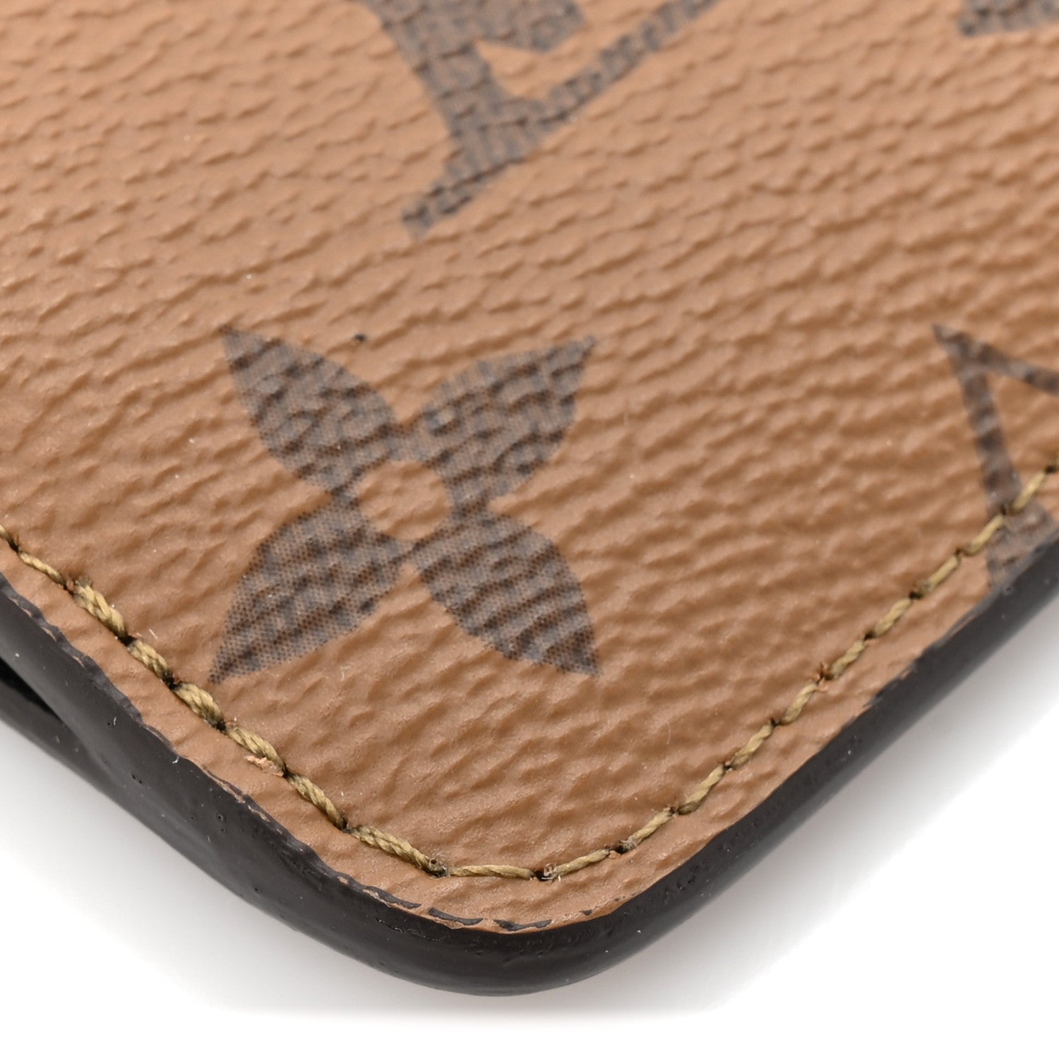 Reverse Monogram Zipped Romy Card Holder