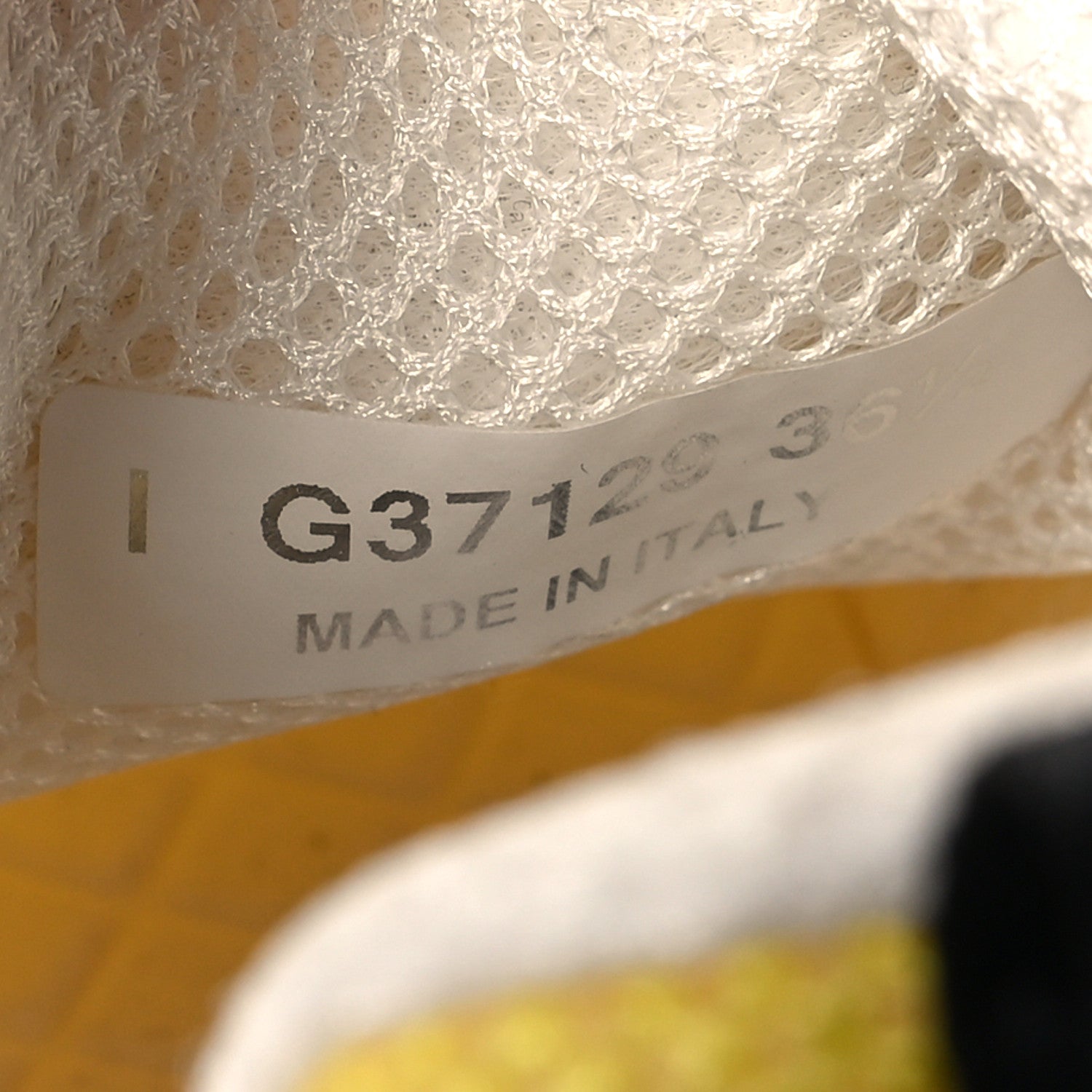 Mesh Embroidered CC Sneakers 36.5 Yellow