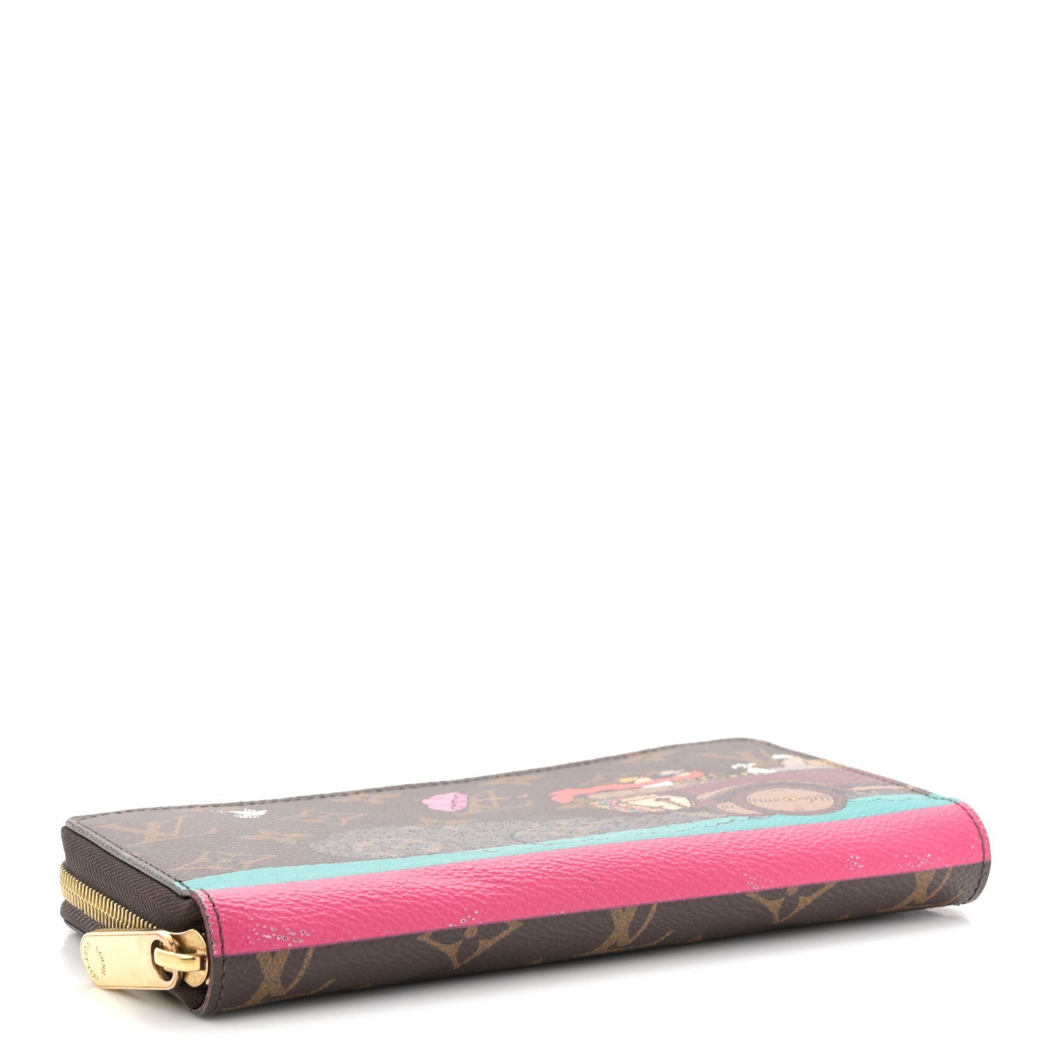 Monogram 2015 Christmas Animation Zippy Wallet Hibiscus
