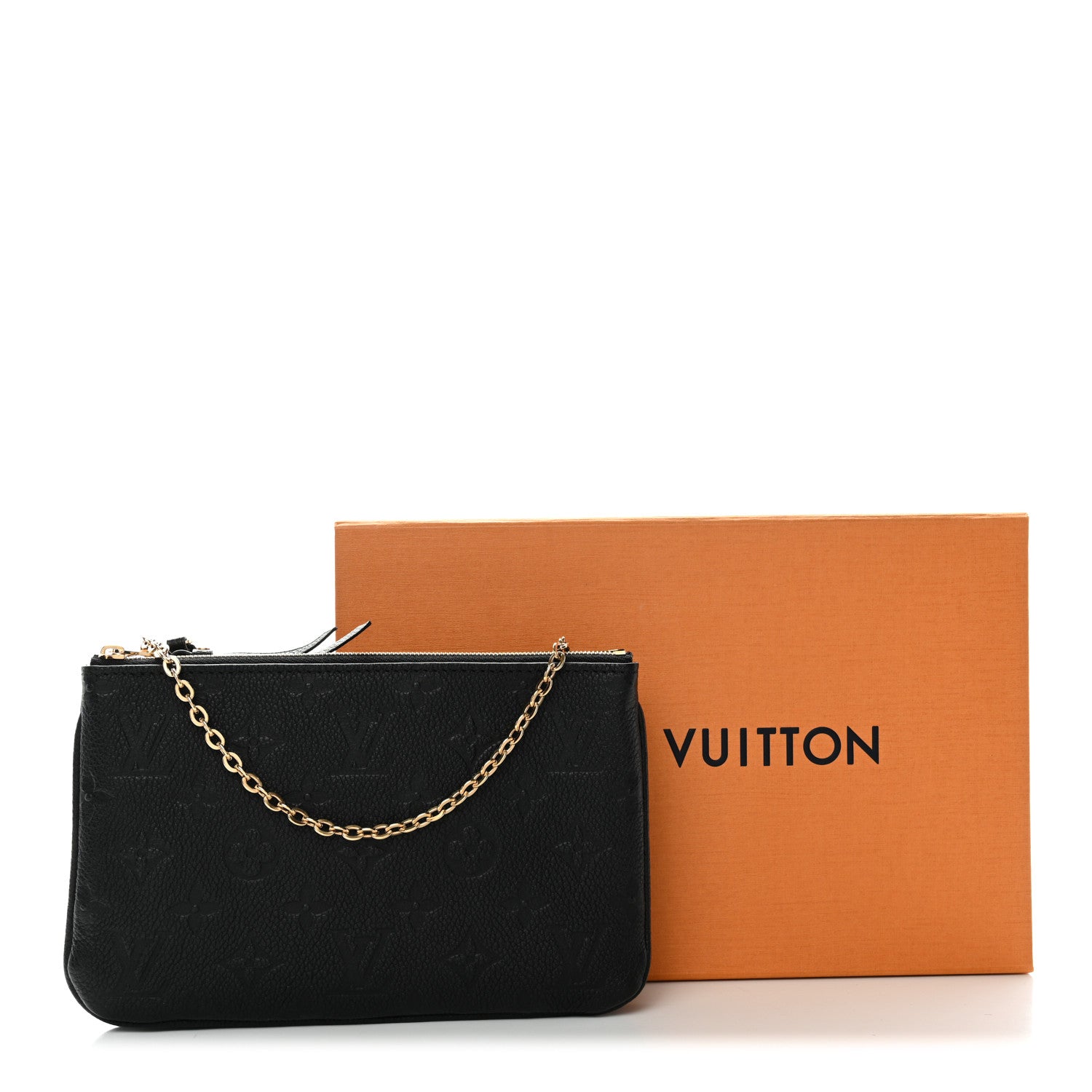 Empreinte Double Zip Pochette Black