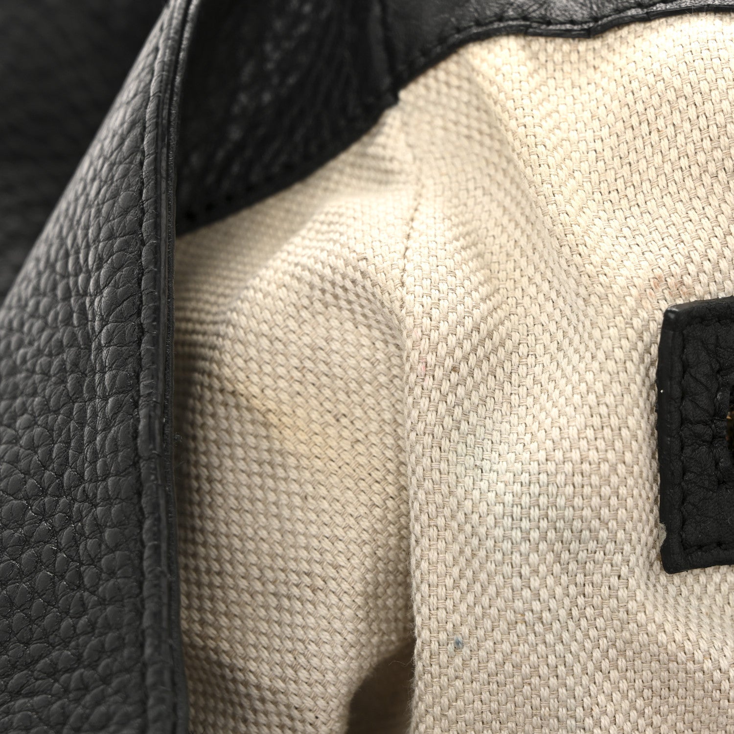 Pebbled Calfskin Medium Soho Shoulder Bag Black