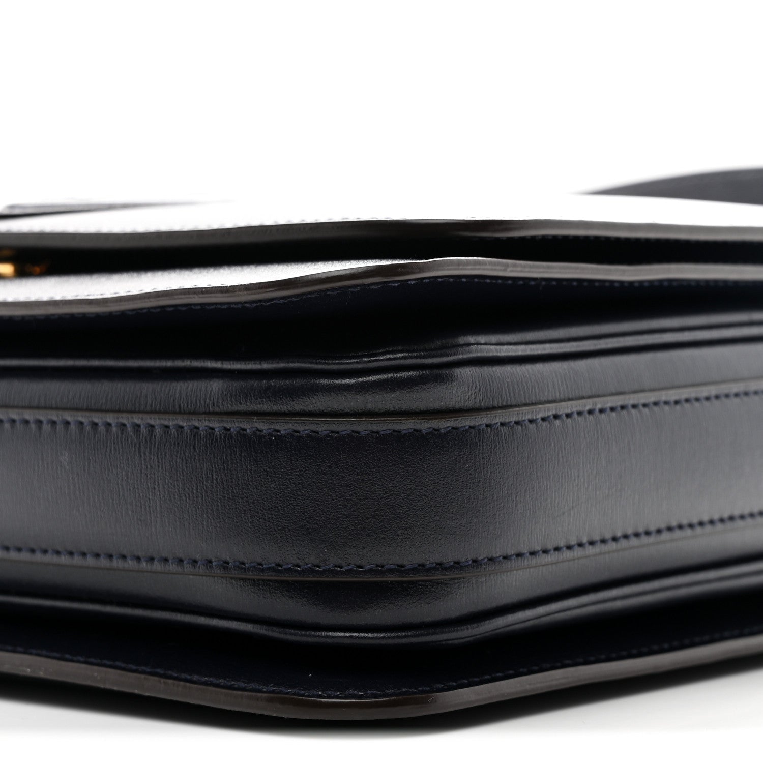 Calfskin Medium Le 61 Shoulder Bag Navy