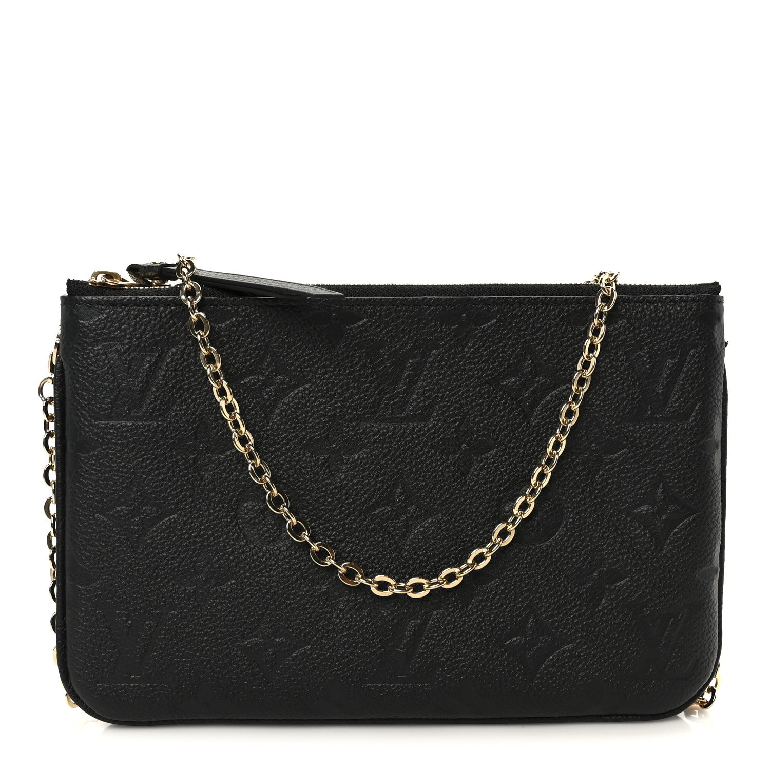 Empreinte Double Zip Pochette Black