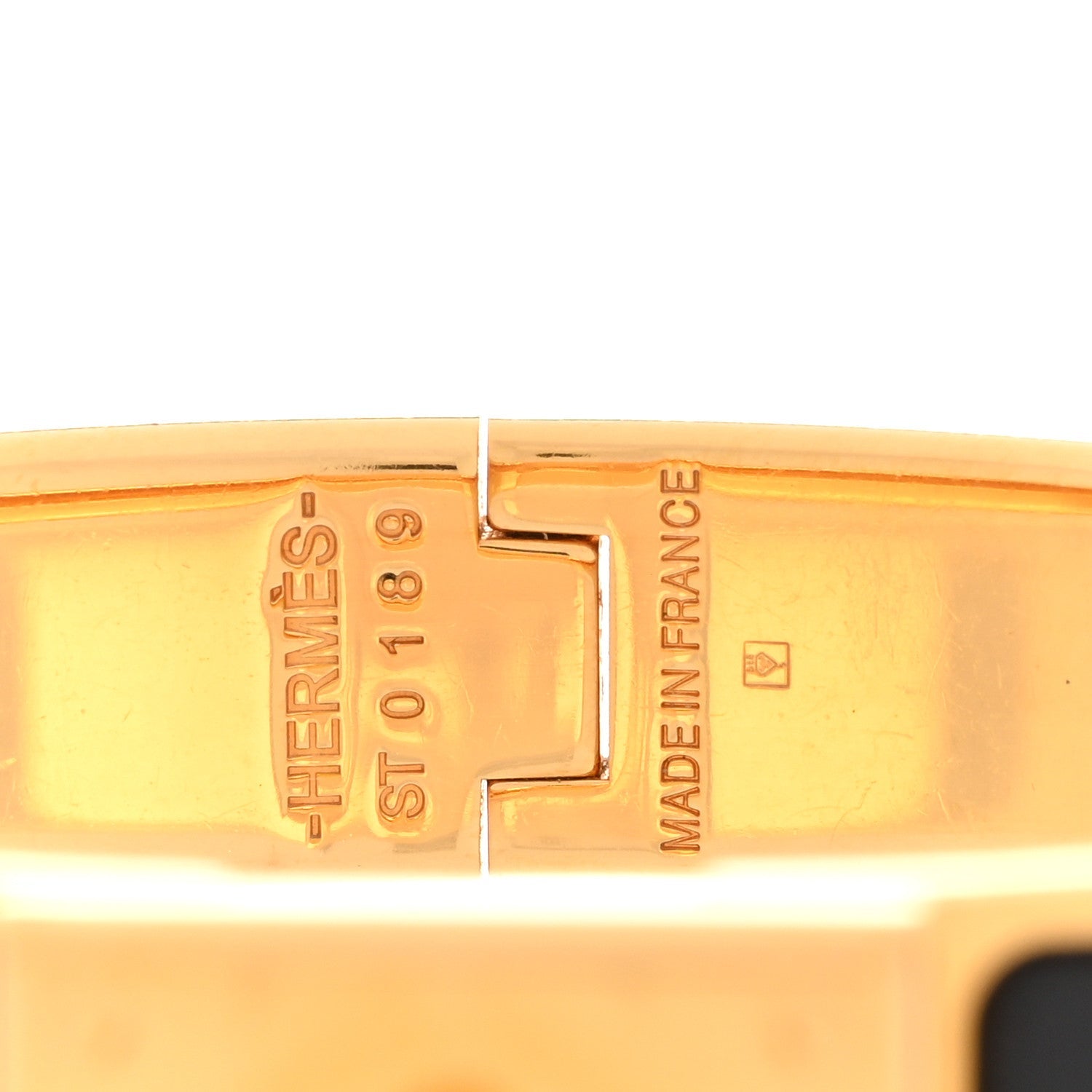 Enamel Clic Anneau Bracelet GM Black