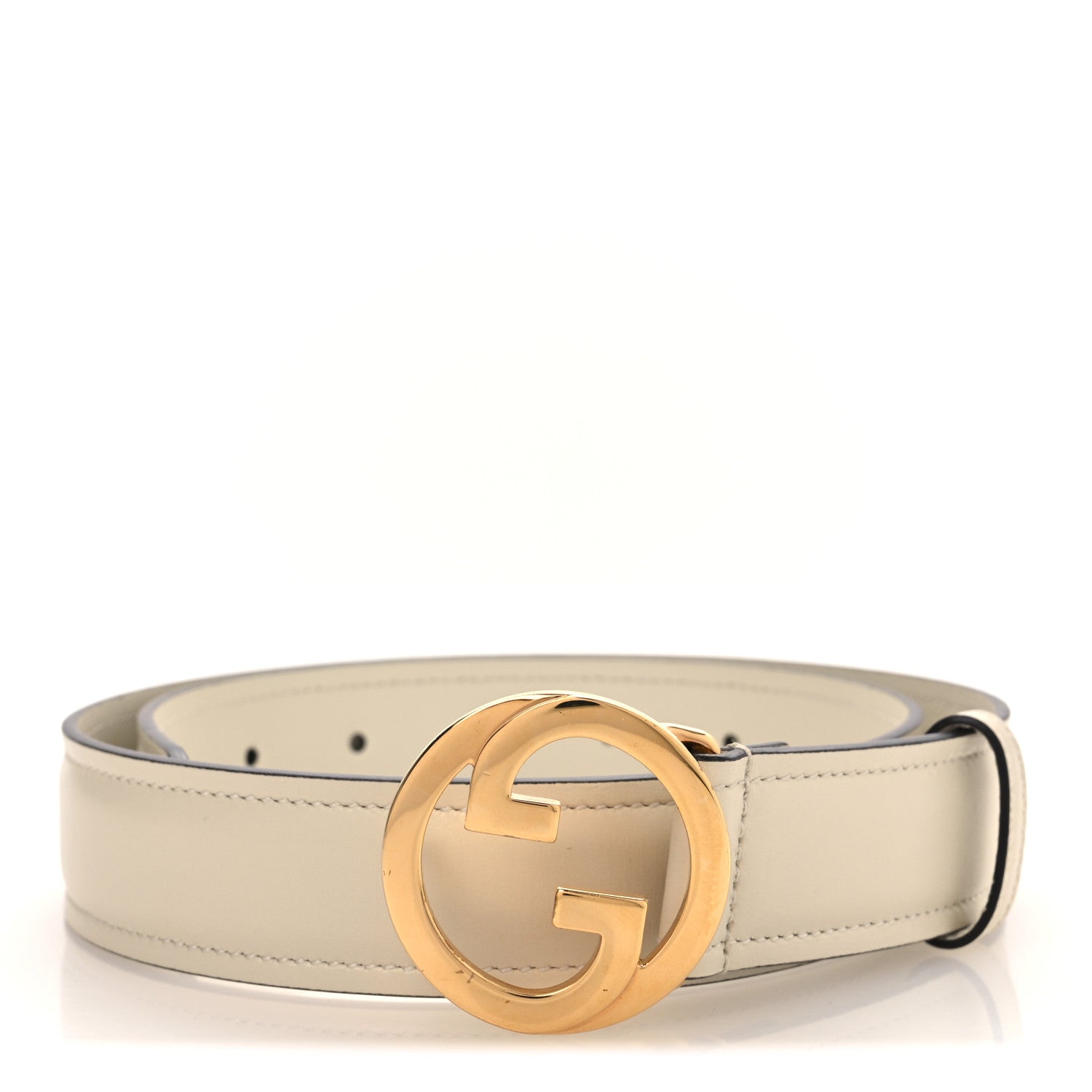 Ciny Lux Calfskin Blondie 30mm Belt 70 28 Mystic White
