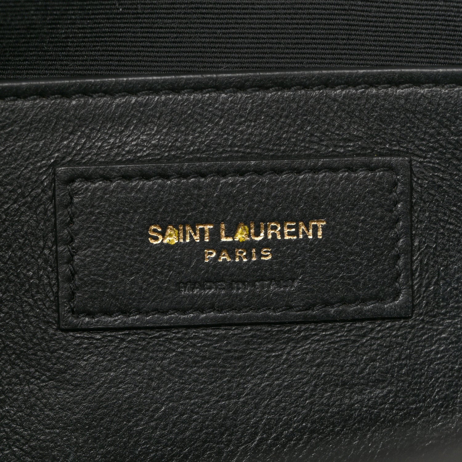 Patent Calfskin Manhattan Shoulder Bag Black