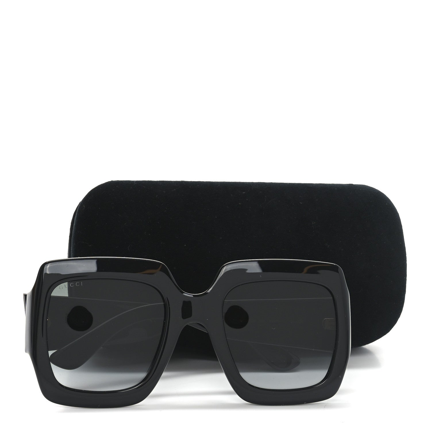 Acetate Square Frame Sunglasses GG0053S Black