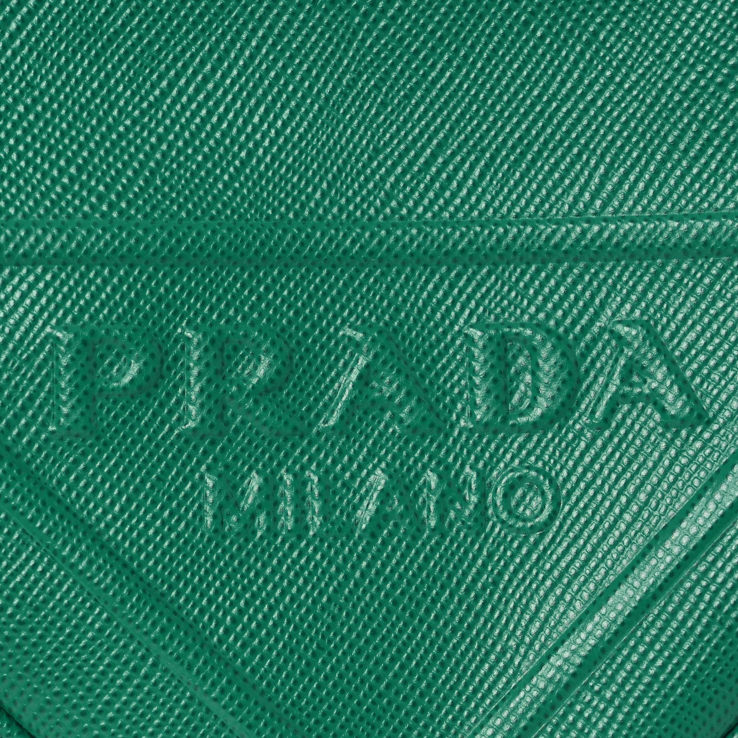 Saffiano Cuir Triangle Logo Embossed Triangle Shoulder Bag Mango