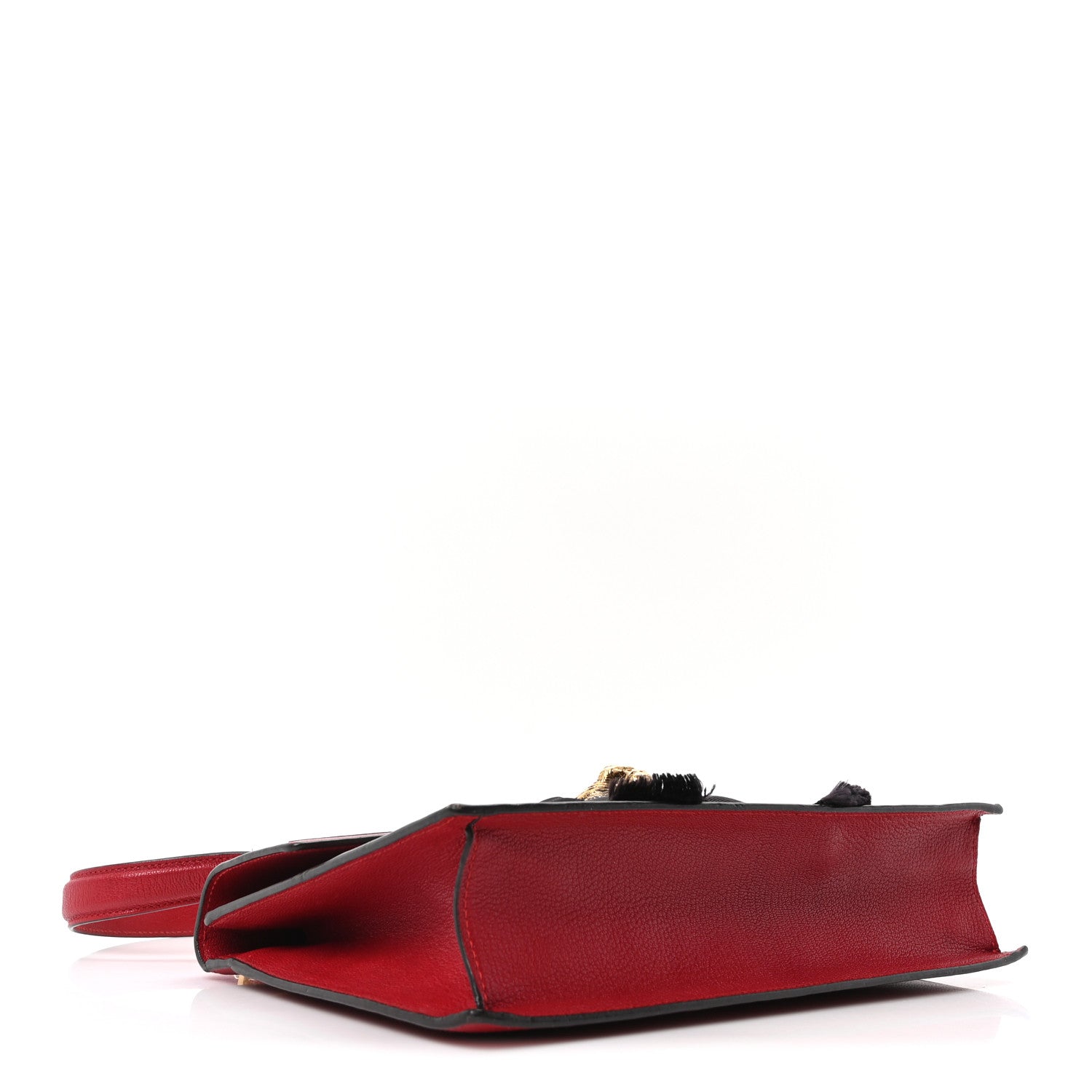 Calfskin Osiride Future Top Handle Bag Red